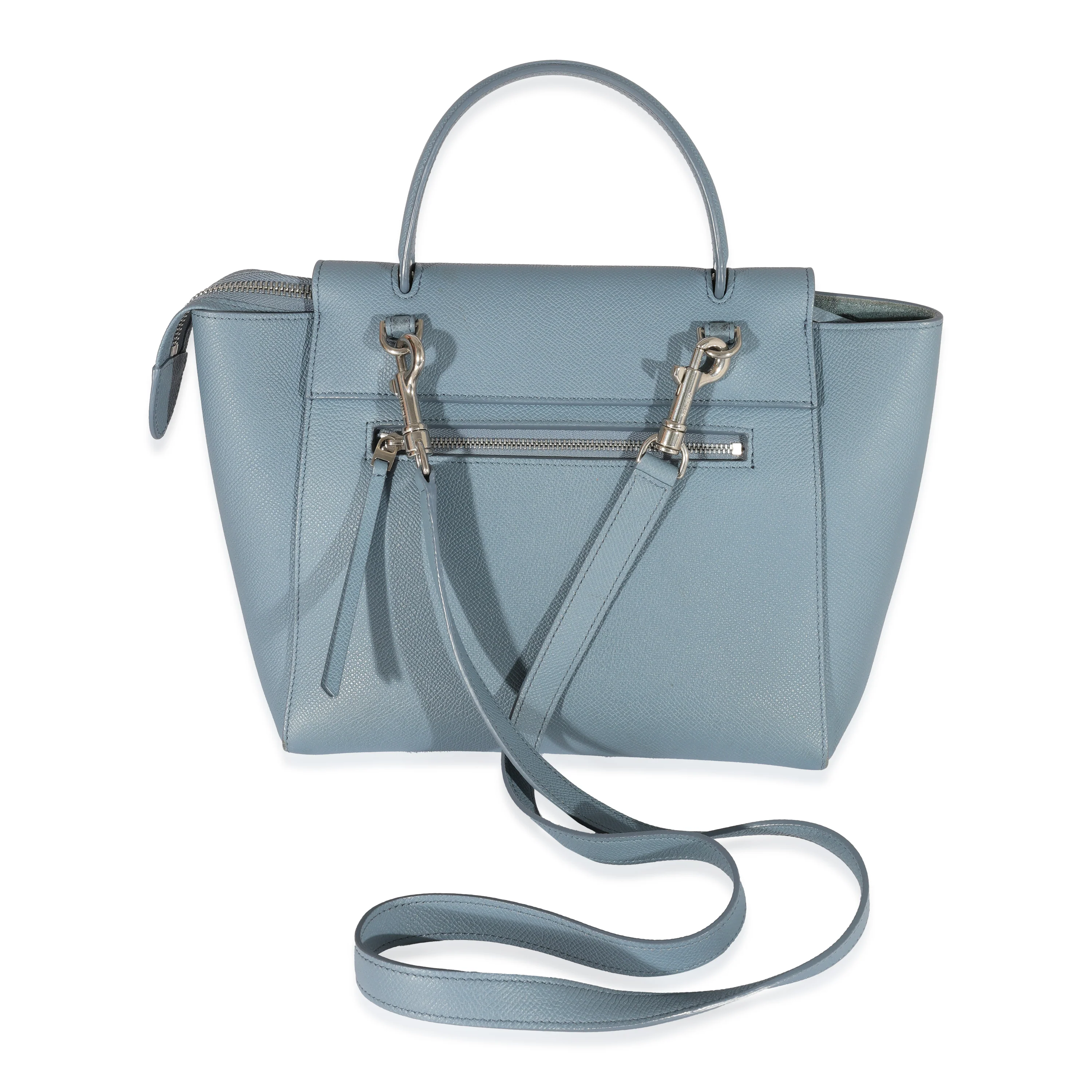 Blue Leather Mini Belt Bag - Image 3