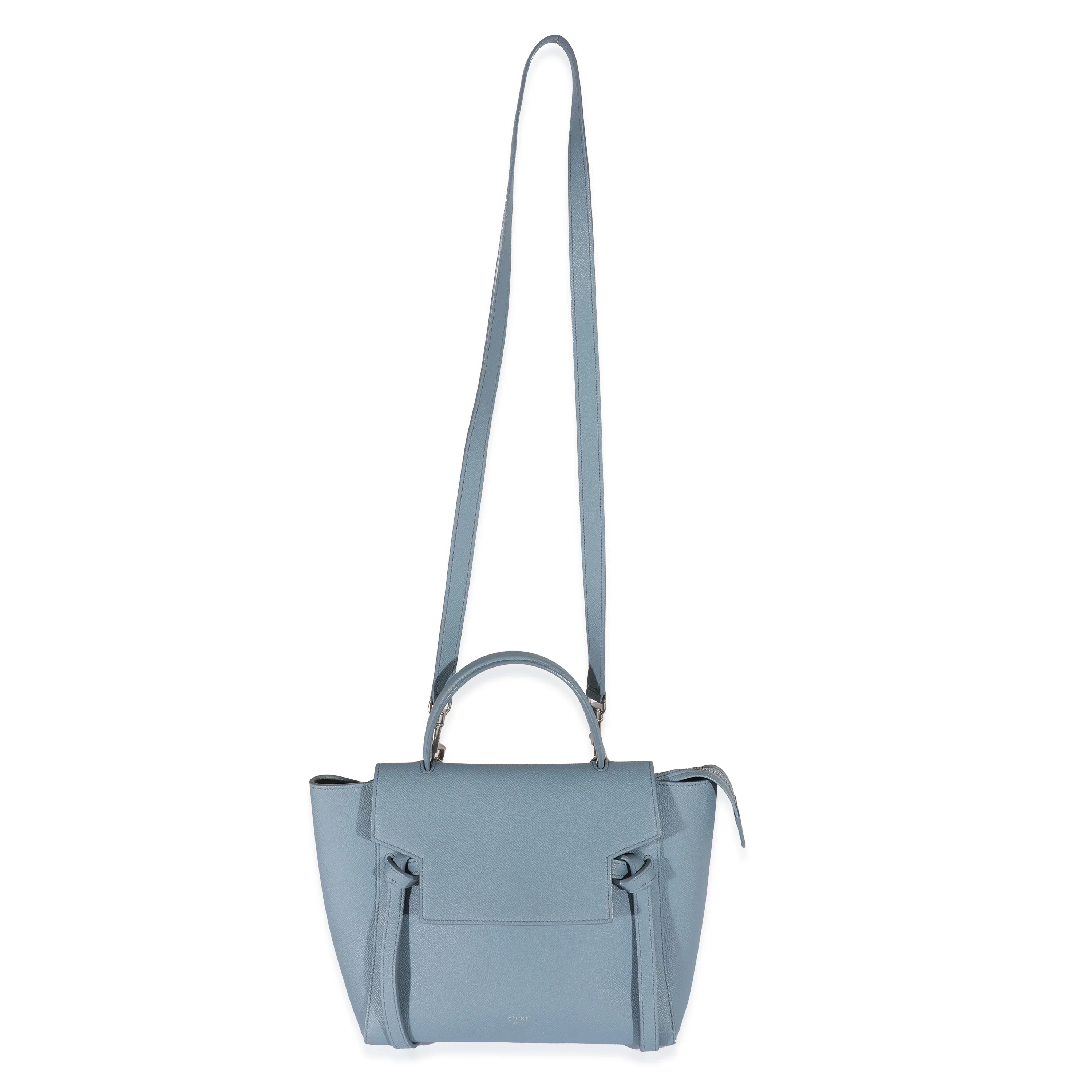 Blue Leather Mini Belt Bag - Image 4