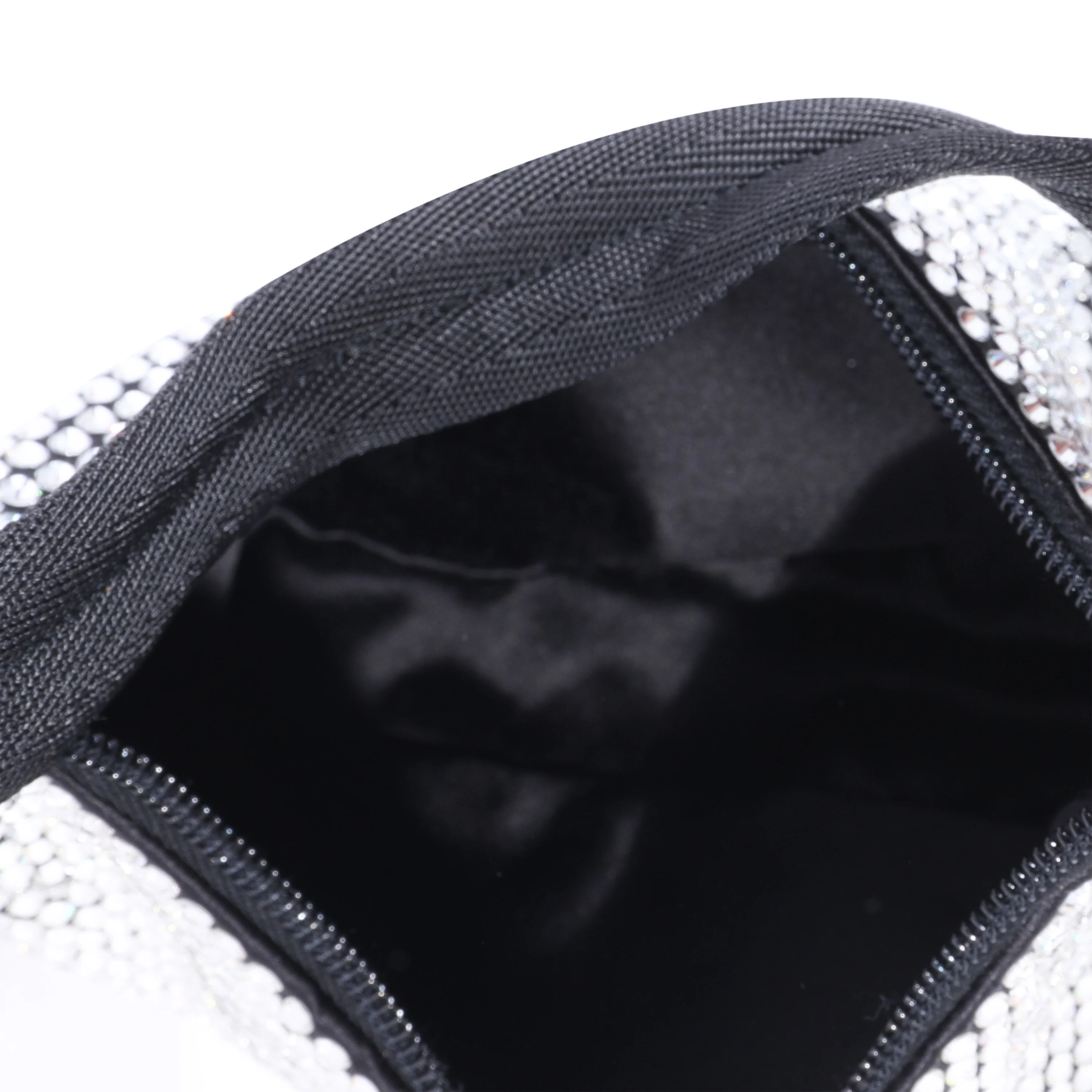 Prada Black Satin Crystal Re-Edition 2000 Mini Bag - Image 4