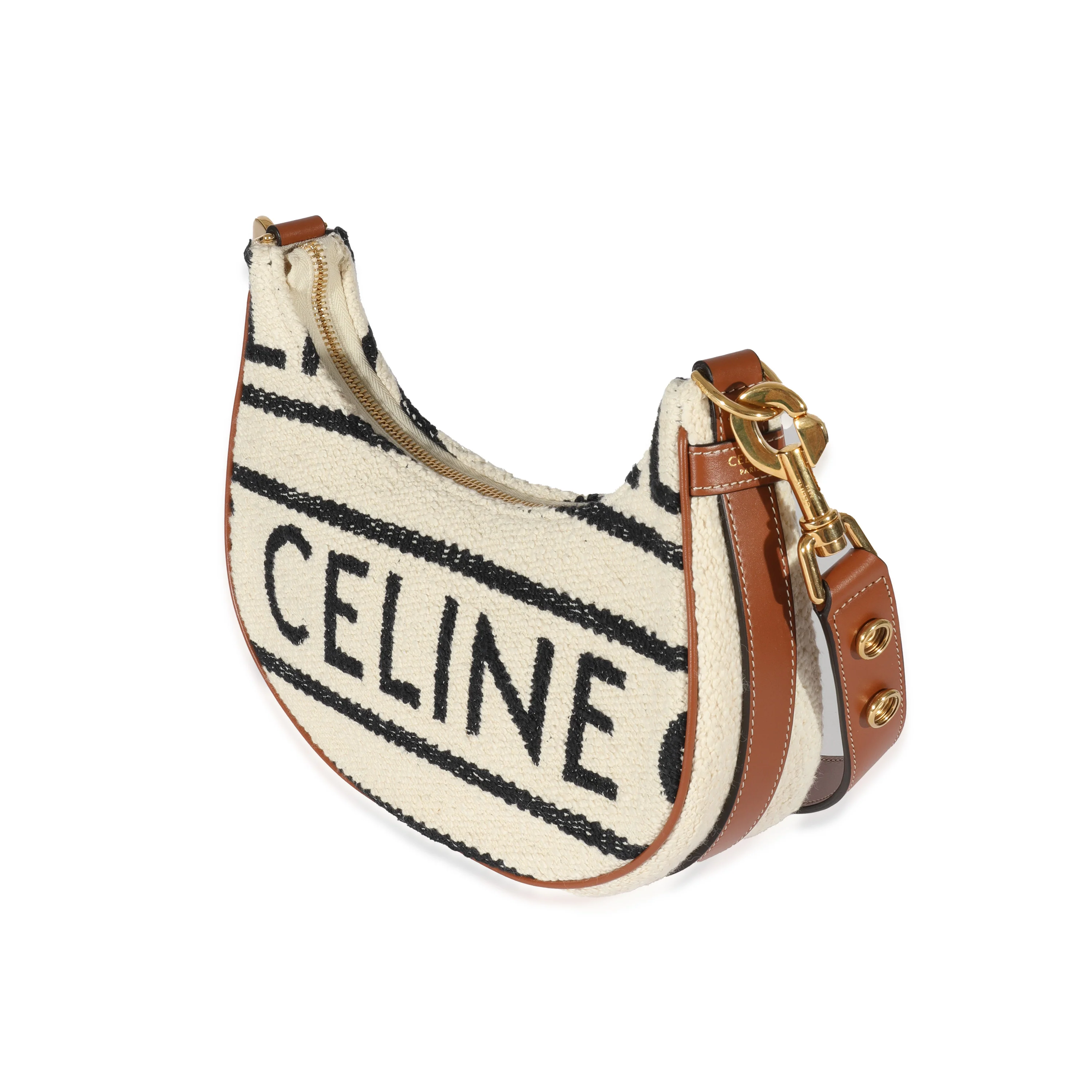 Celine Beige Textile Medium Ava Strap Bag - Image 2