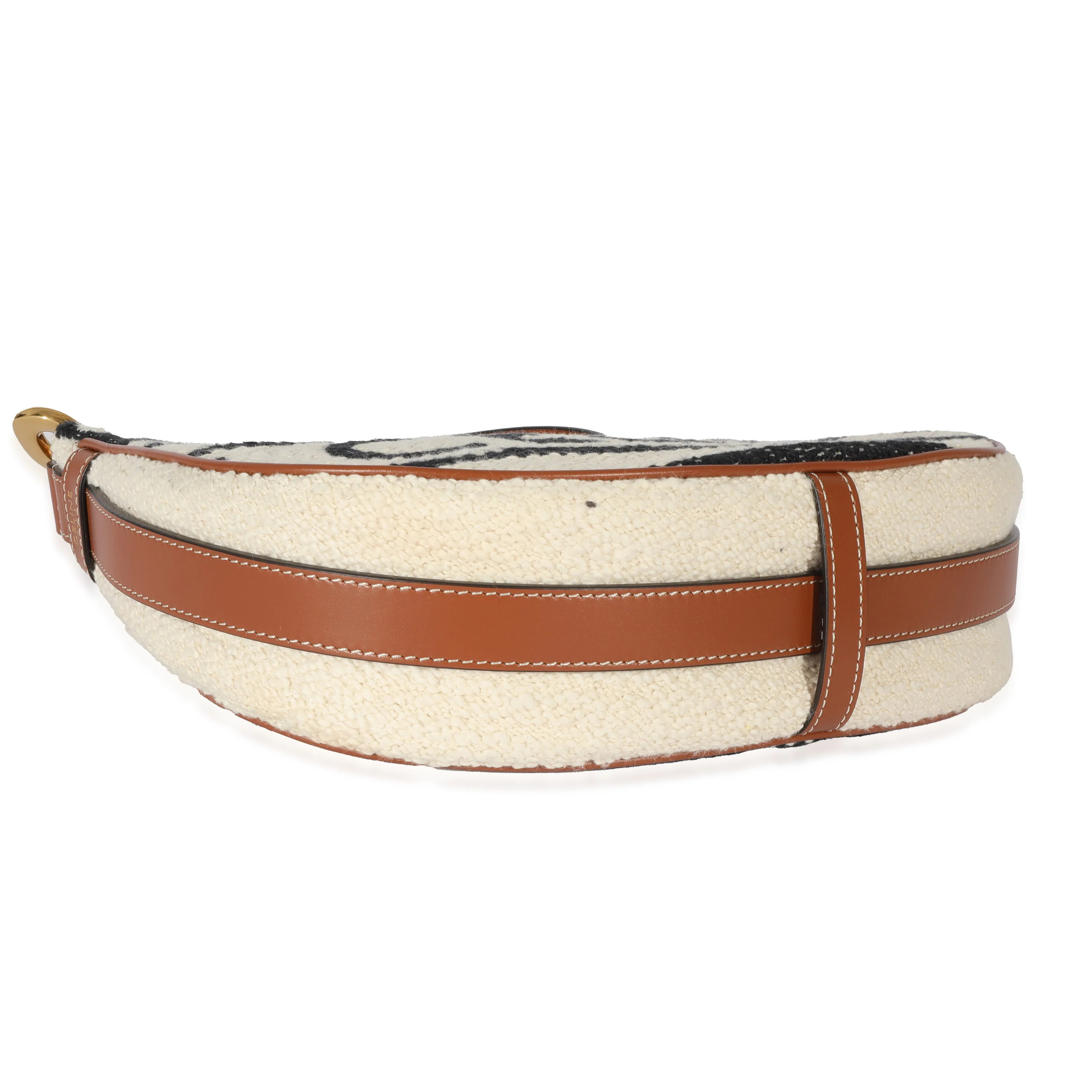 Celine Beige Textile Medium Ava Strap Bag - Image 6