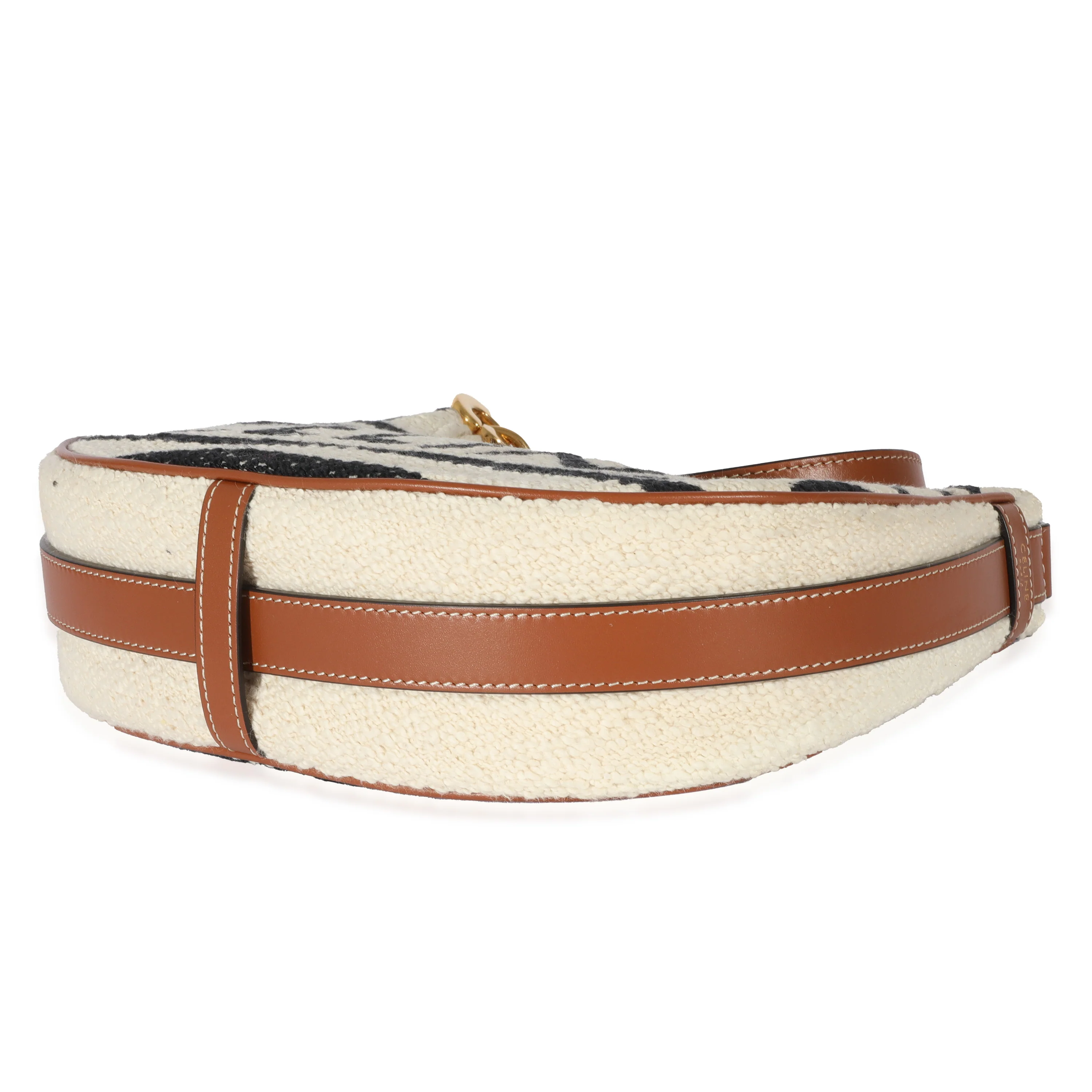 Celine Beige Textile Medium Ava Strap Bag - Image 7