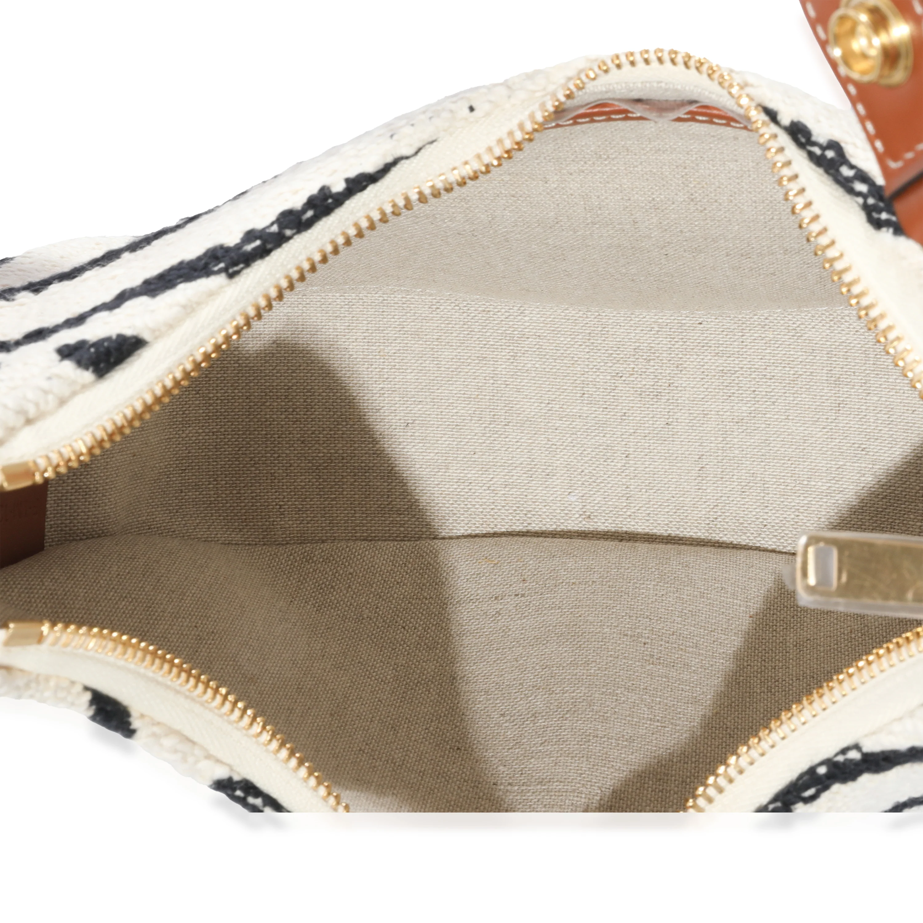 Celine Beige Textile Medium Ava Strap Bag - Image 8