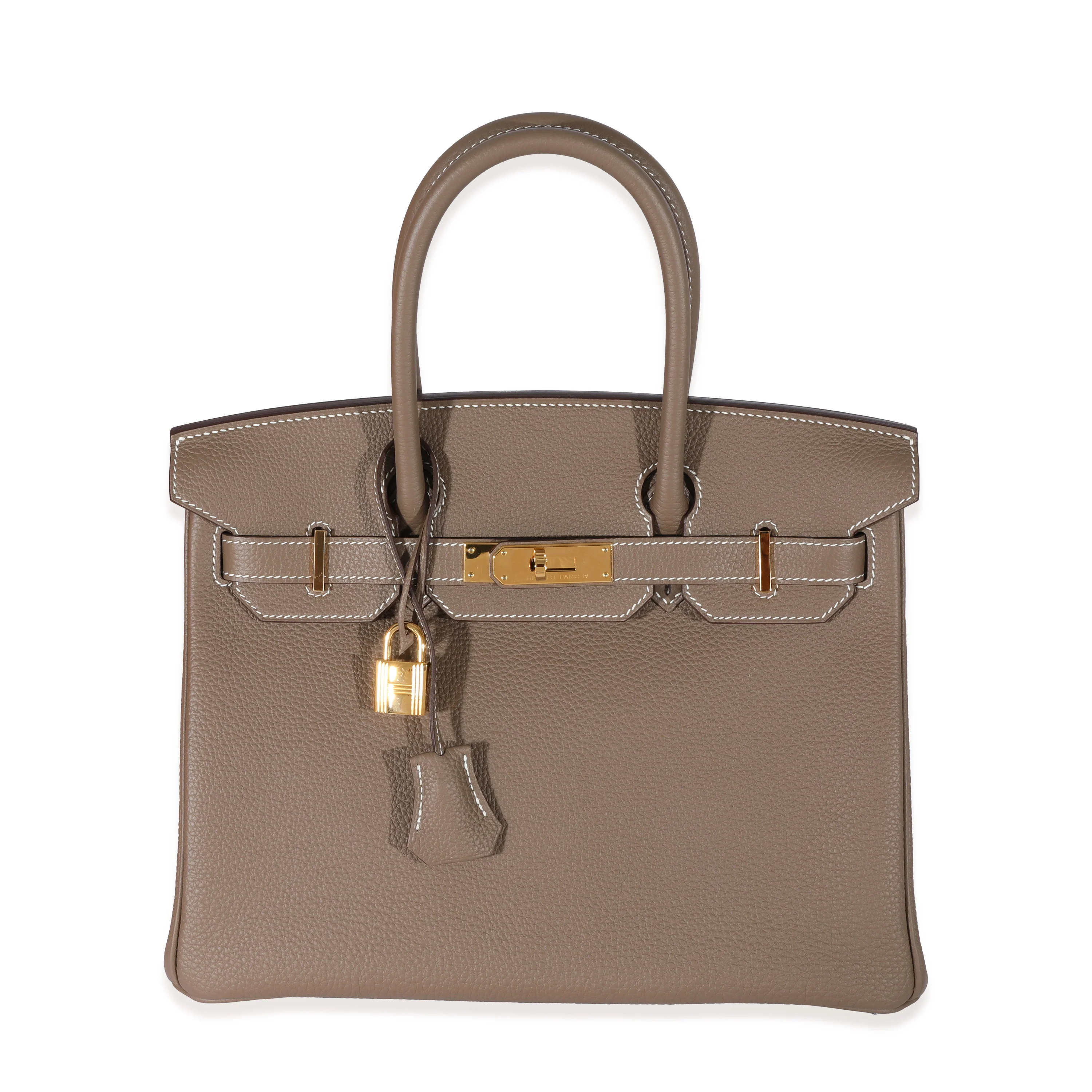 Hermès Etoupe Togo Birkin 30 GHW