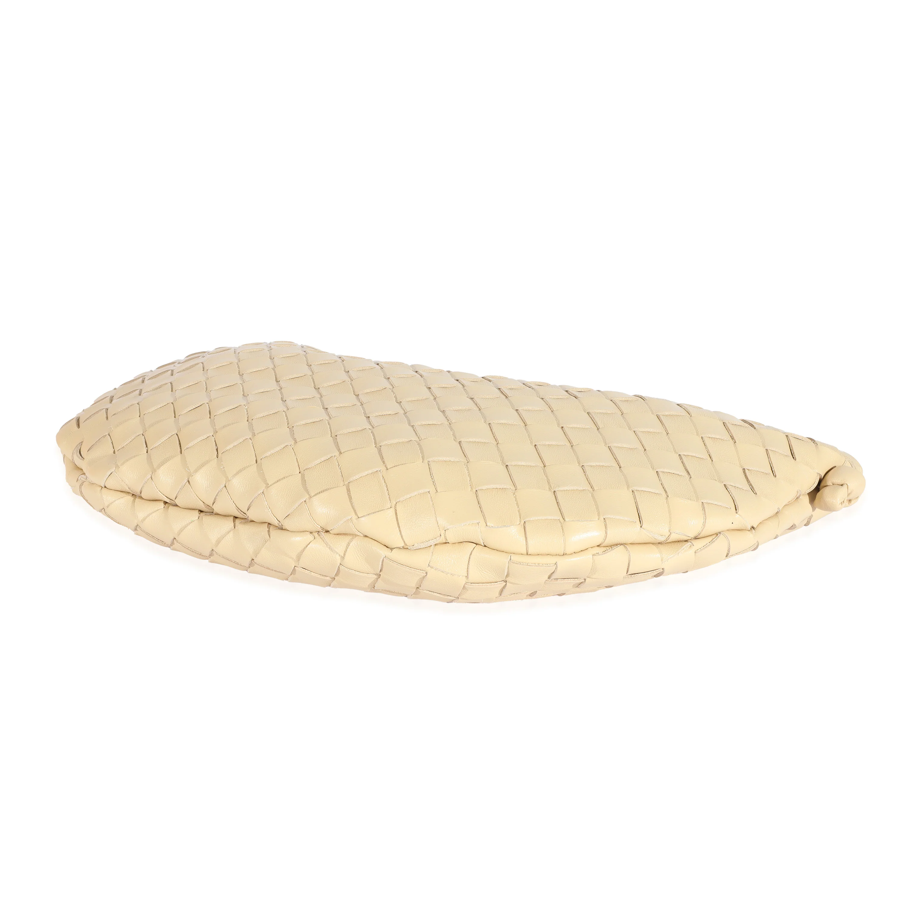 Bottega Veneta Beige Intrecciato Half Moon Bag - Image 7