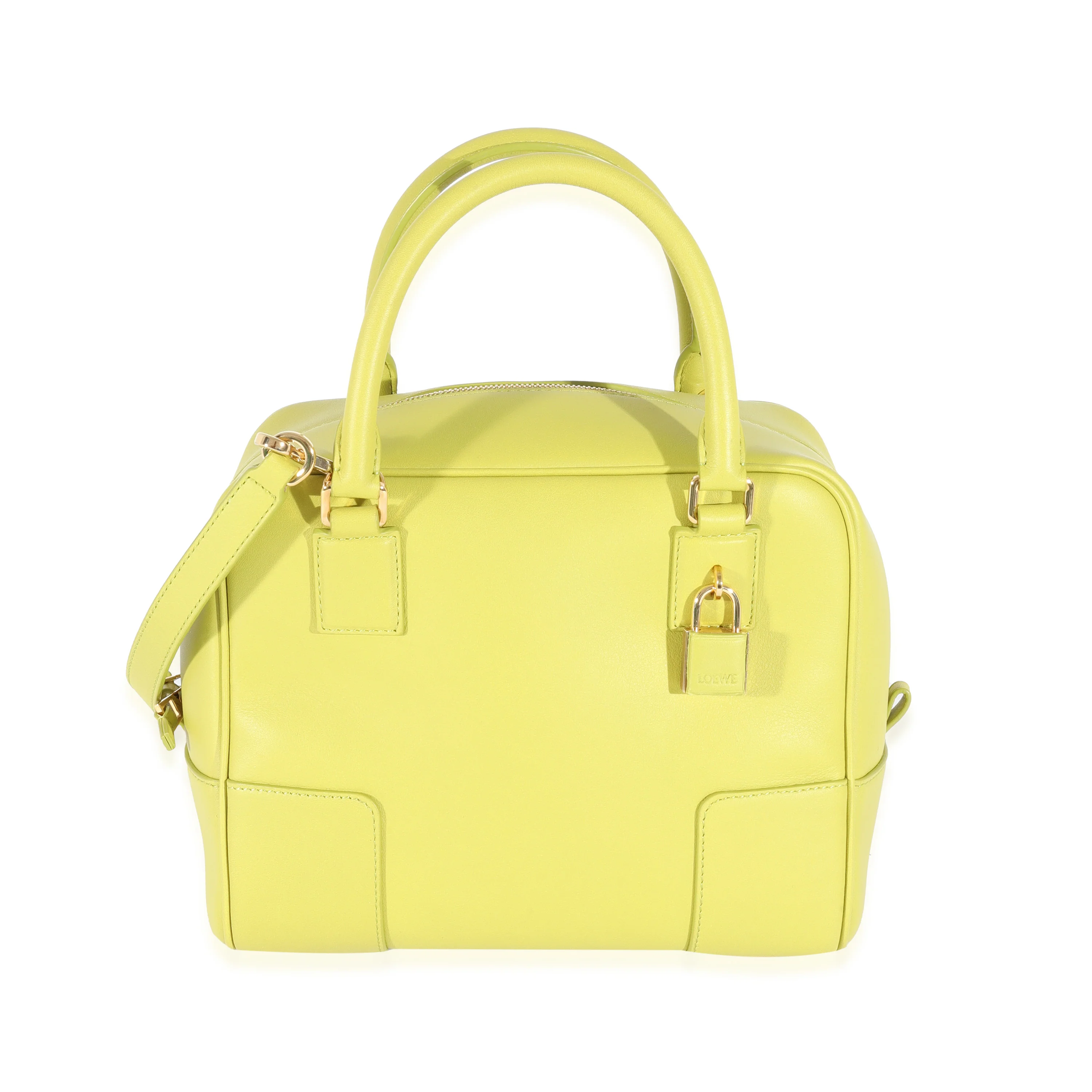 Loewe Lime Yellow Leather Square Amazona 19