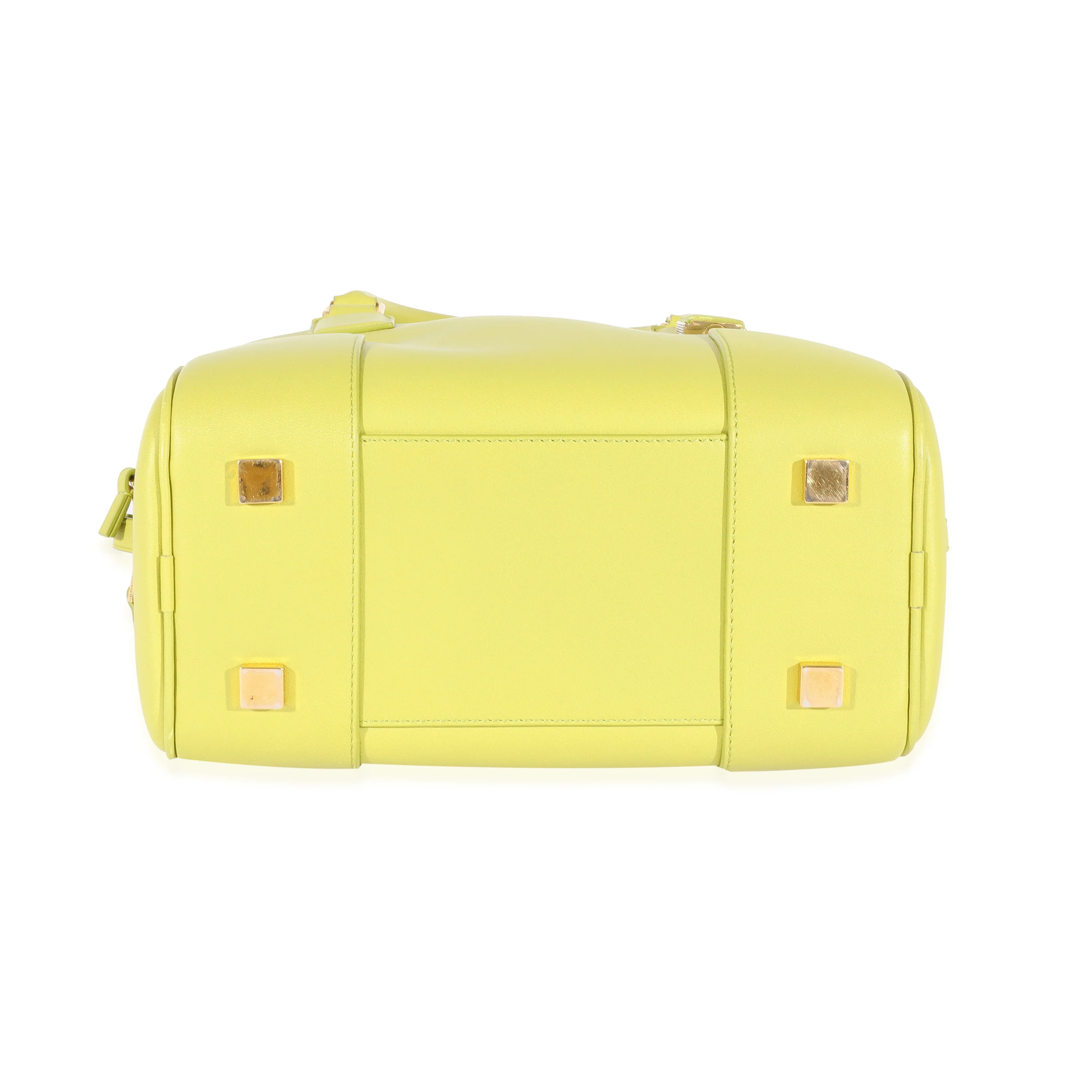 Loewe Lime Yellow Leather Square Amazona 19 - Image 5