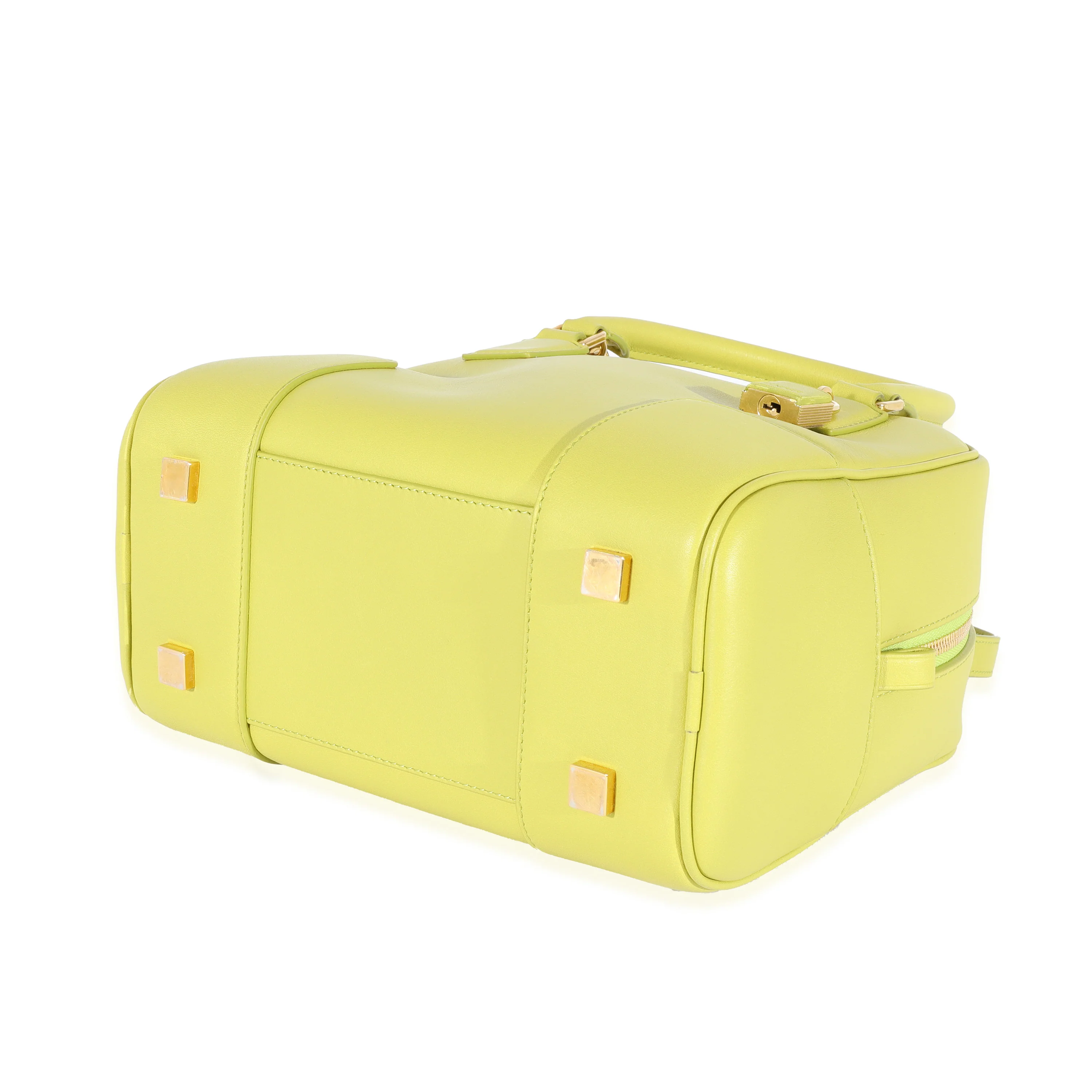 Loewe Lime Yellow Leather Square Amazona 19 - Image 7
