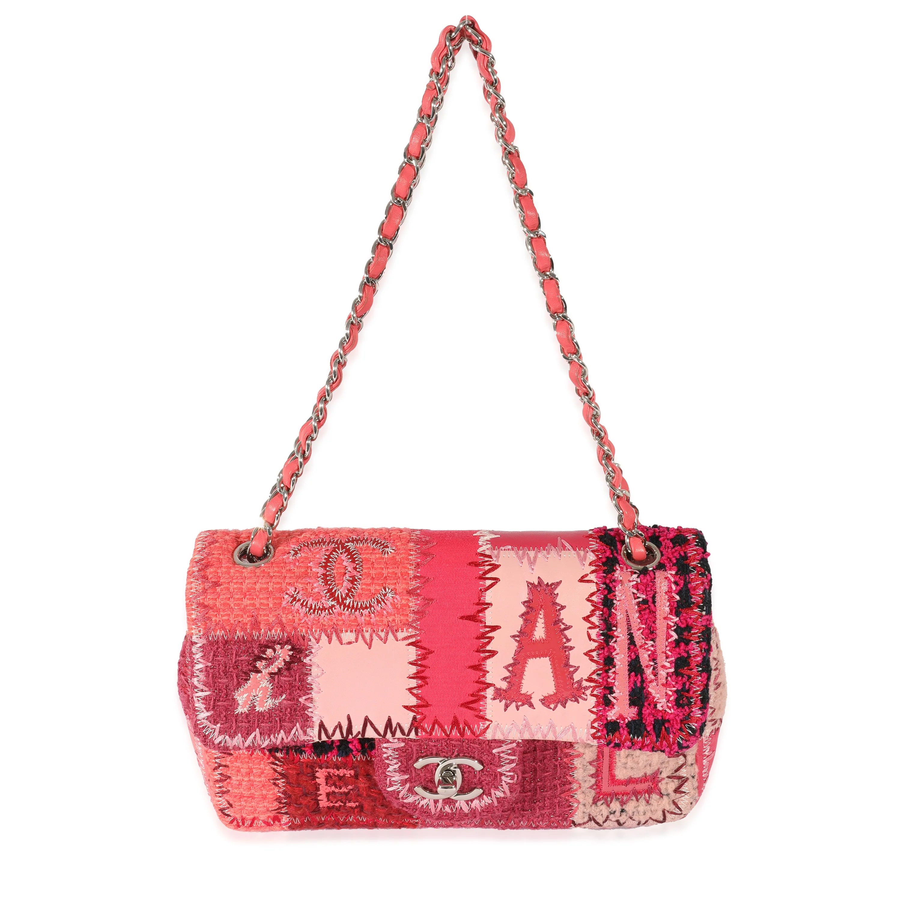 Chanel Red Medium Patchwork Classic Flap Bag - Image 8