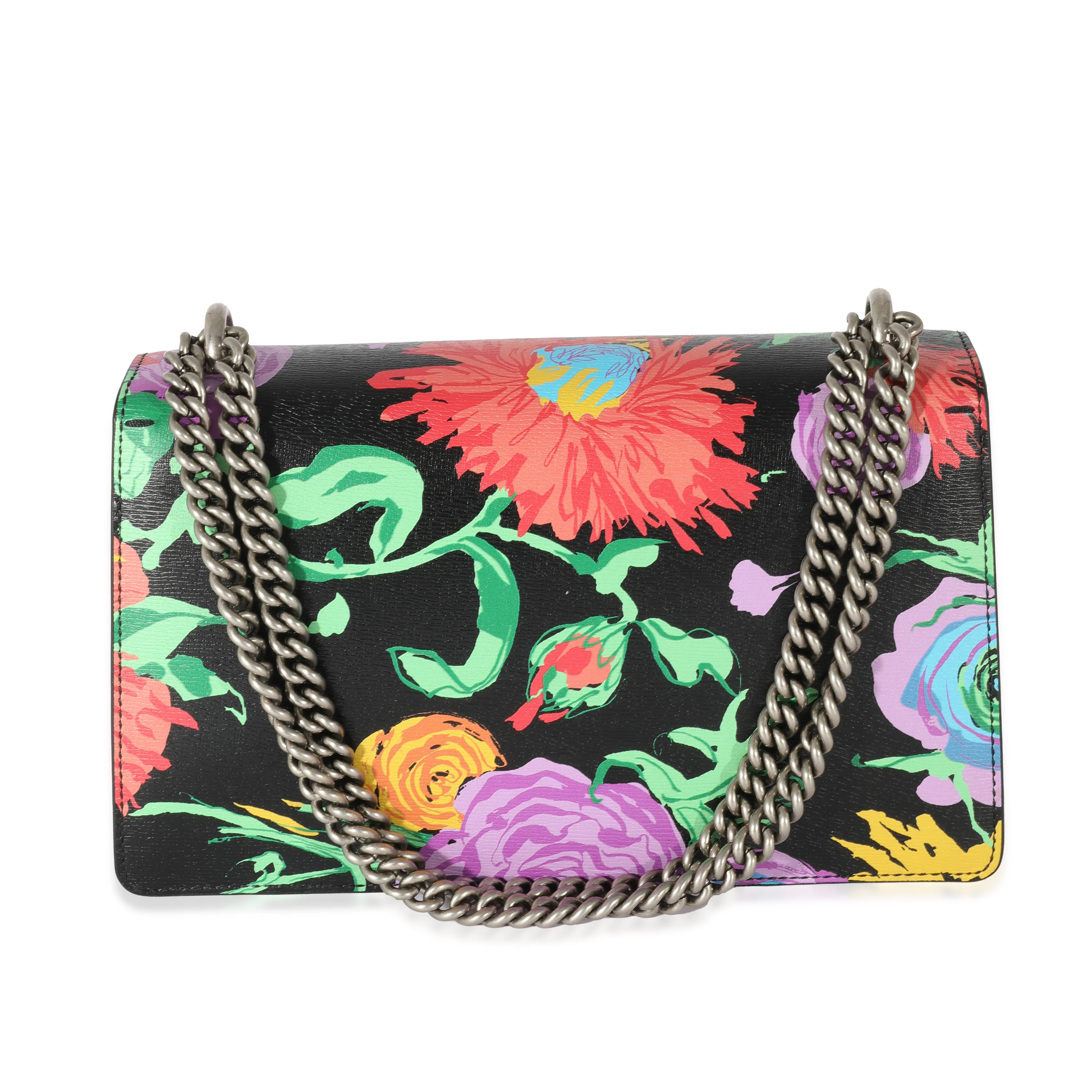 Gucci x Ken Scott Multicolor Leather Floral Small Dionysus - Image 3