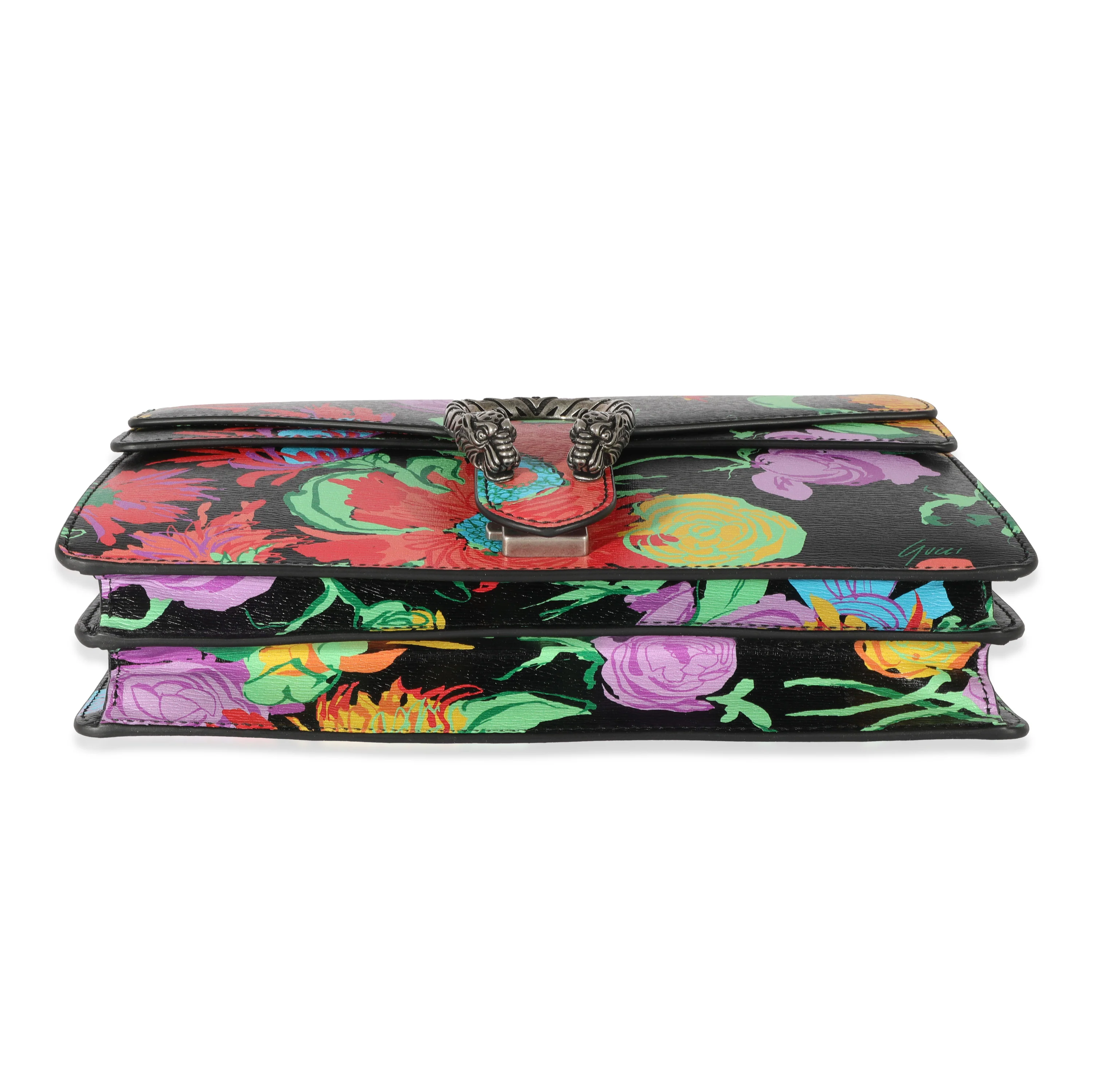 Gucci x Ken Scott Multicolor Leather Floral Small Dionysus - Image 5