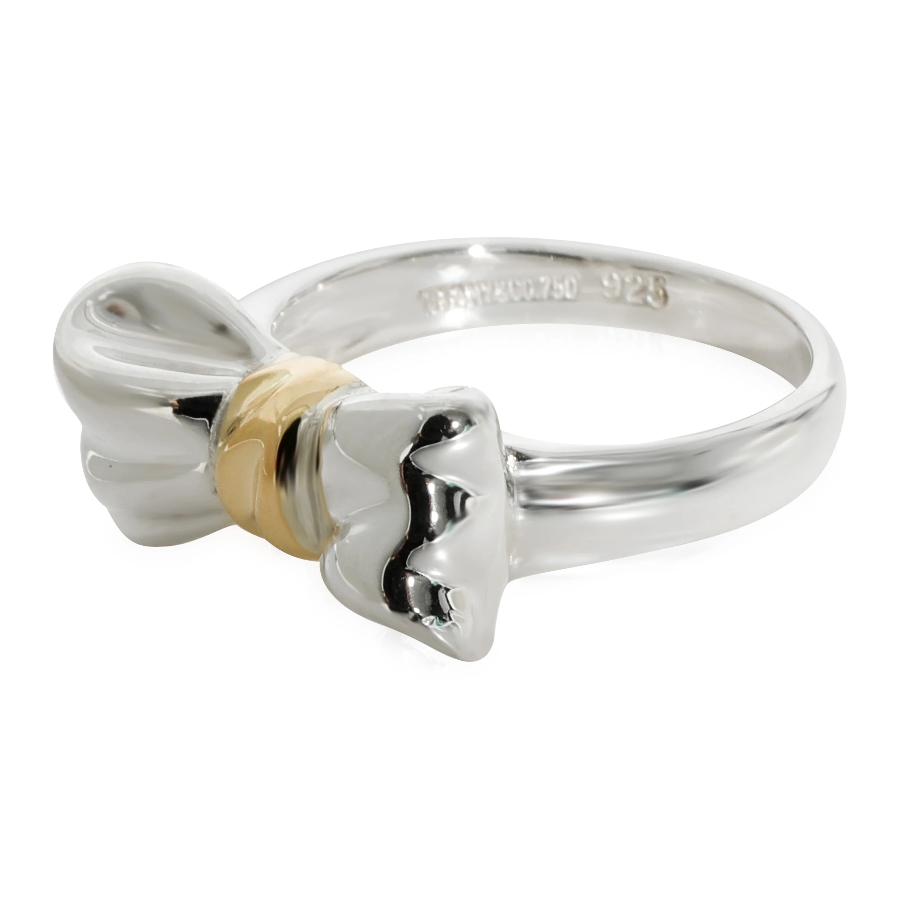 Tiffany & Co. Bow Ring in 18k Yellow Gold/Sterling Silver - Image 2