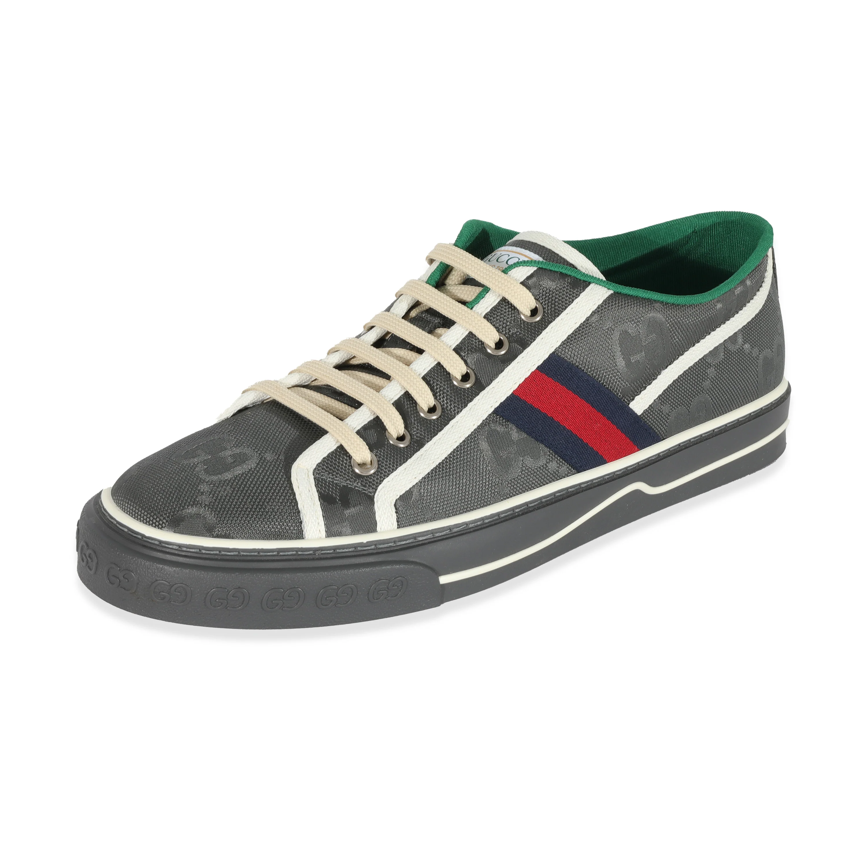 Grey Econyl GG Off The Grid 1977 Tennis Low Top Sneakers 10.5 - Image 2
