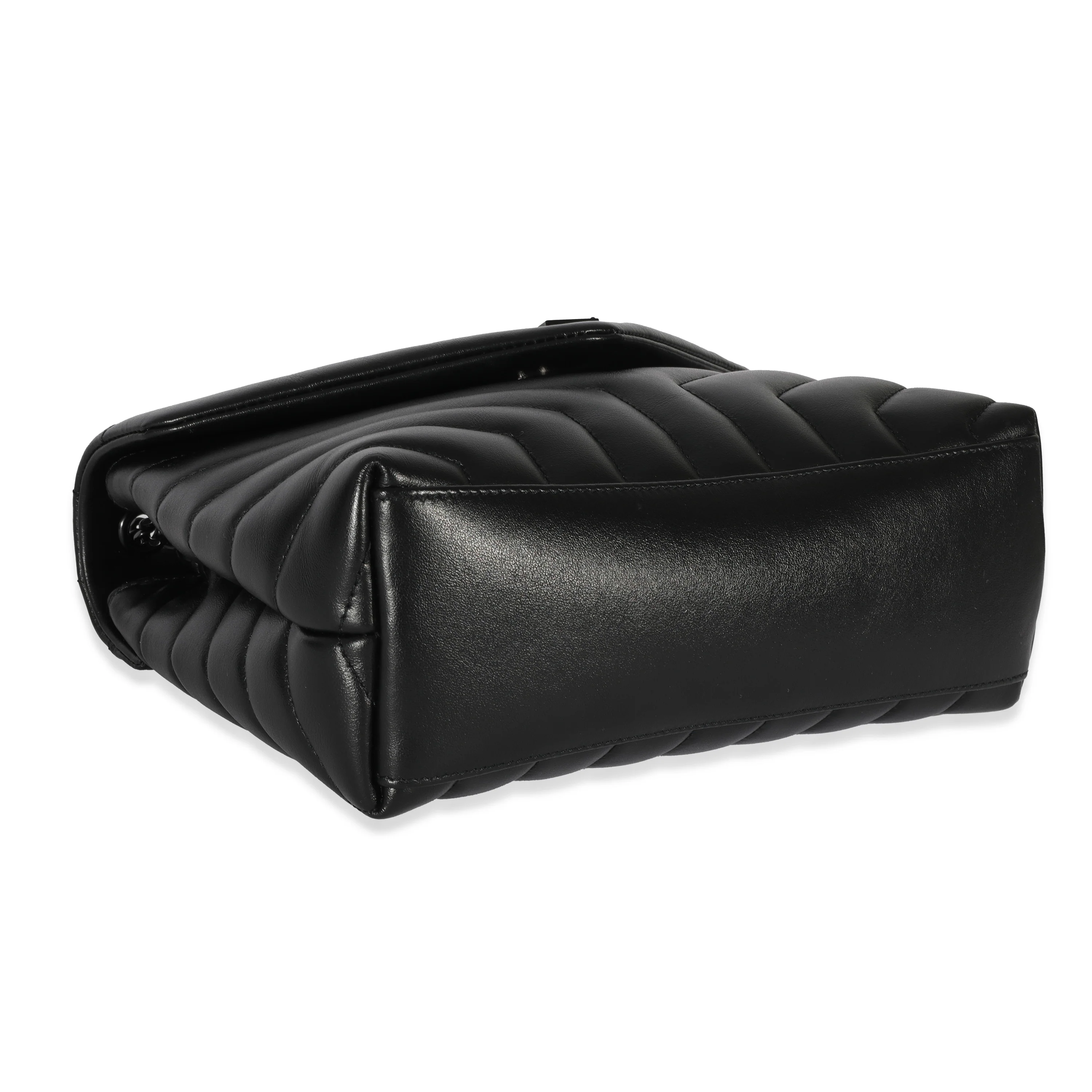 Saint Laurent Black Leather Small Loulou - Image 6