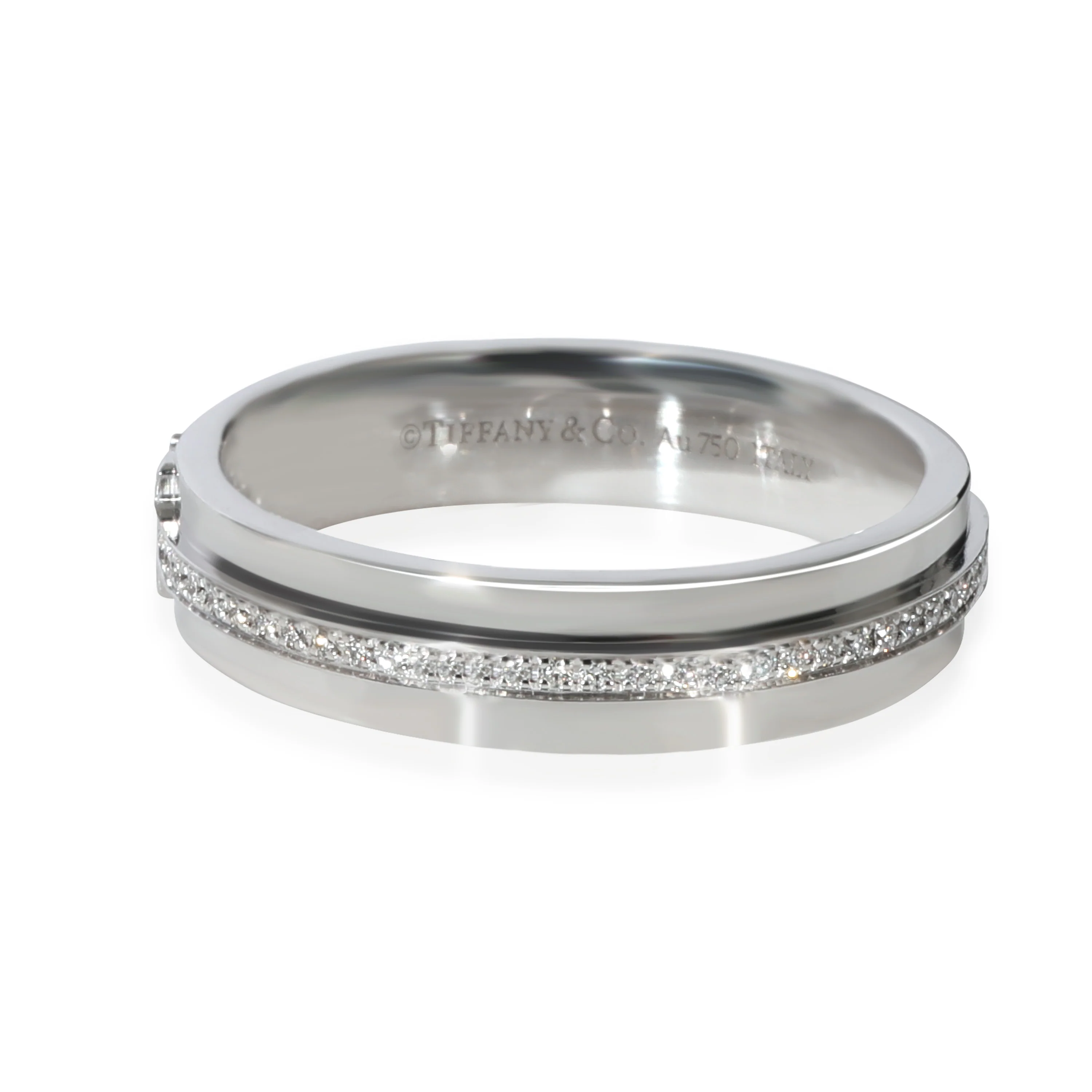 Tiffany & Co. T Diamond Ring in 18k White Gold 0.13 CTW - Image 2