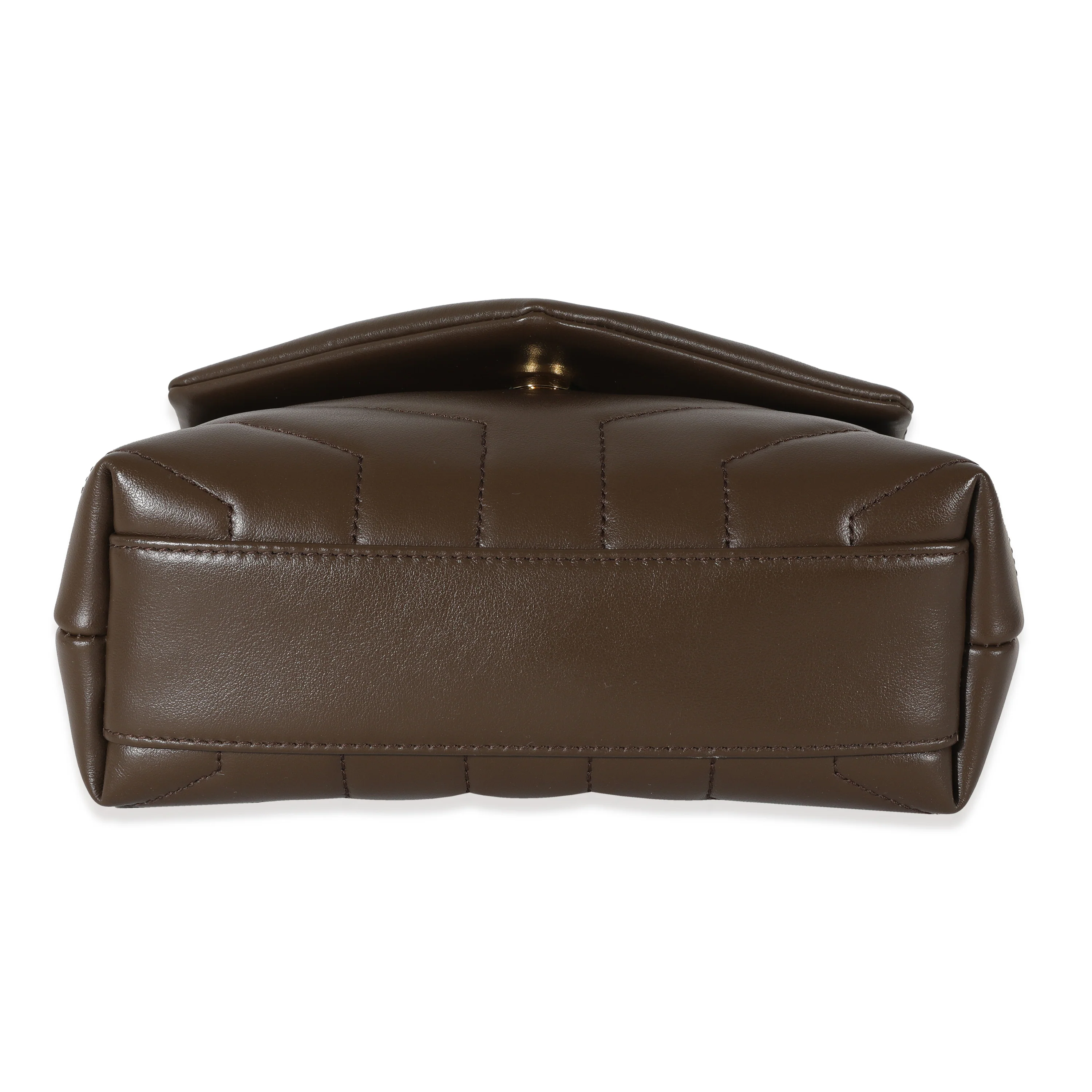 Saint Laurent Brown Quilted Leather Toy Loulou - Image 5