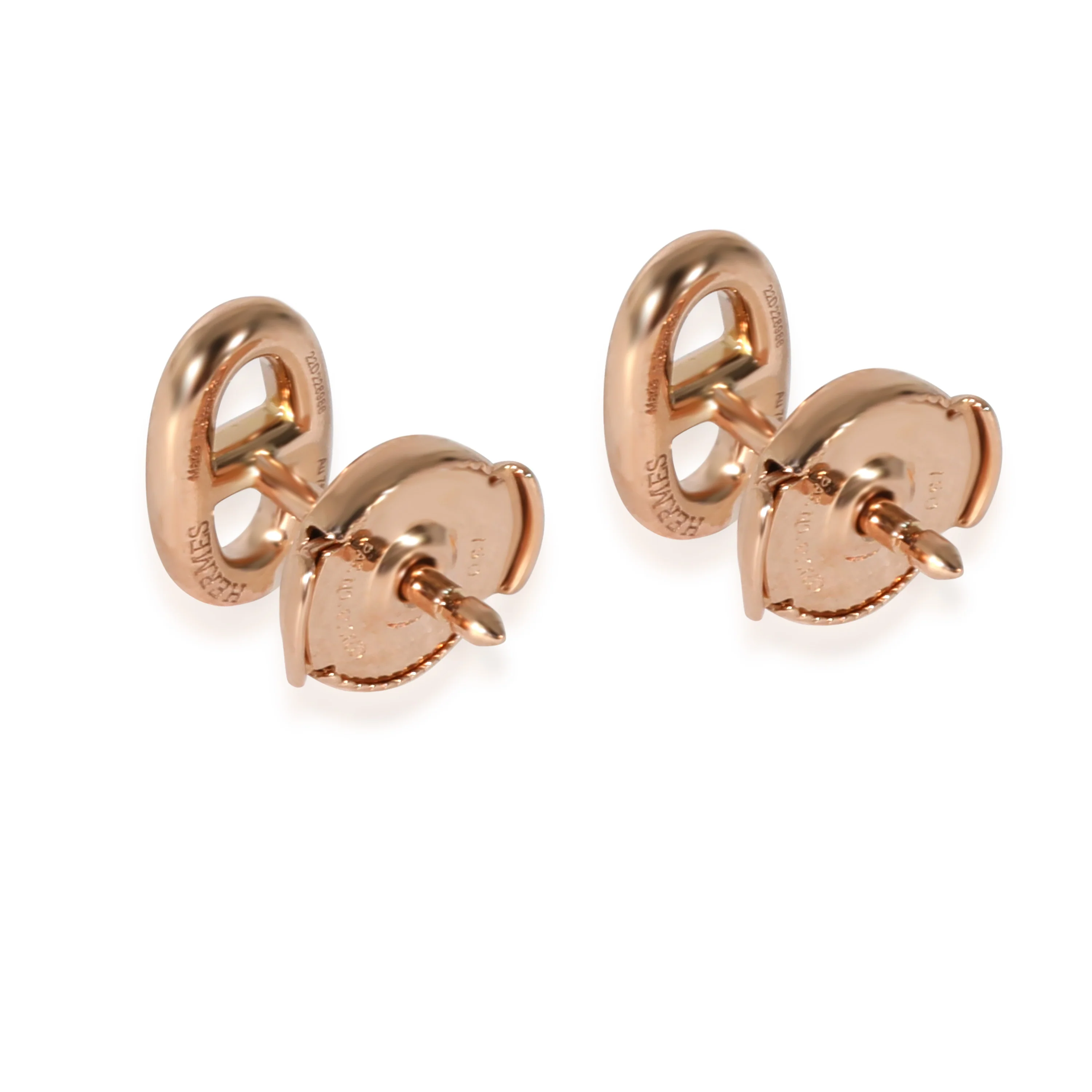 Hermès Chaine dAncre Very Small Model Earrings in 18k Rose Gold - Image 2