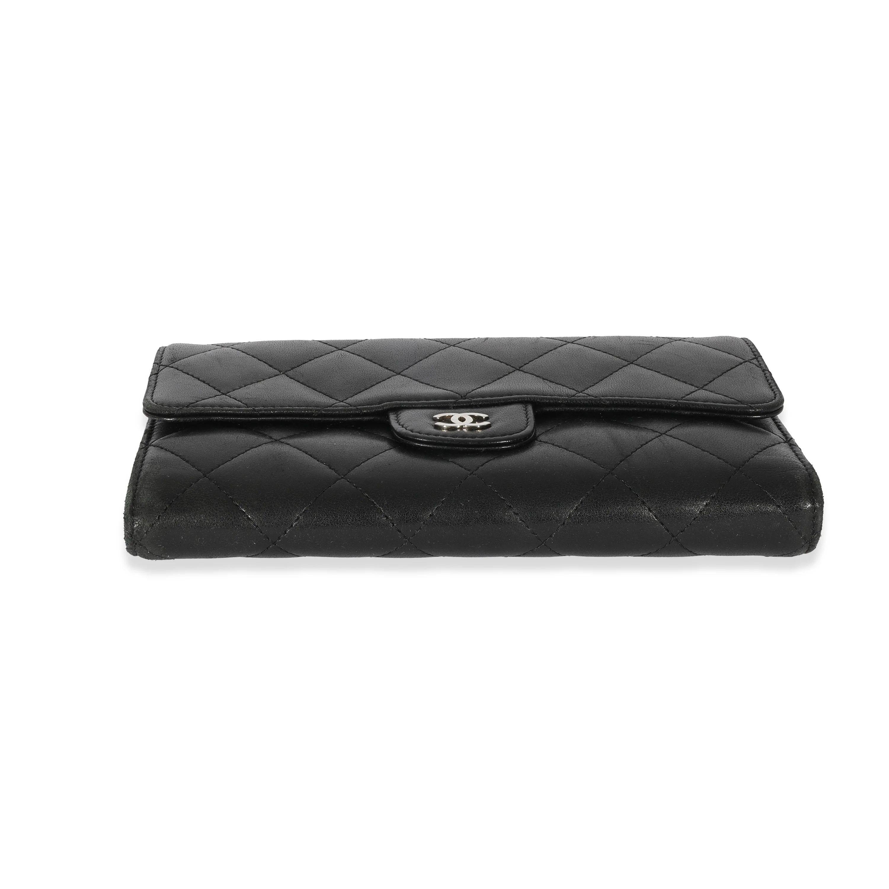 Chanel Black Lambskin Classic Long Wallet - Image 5