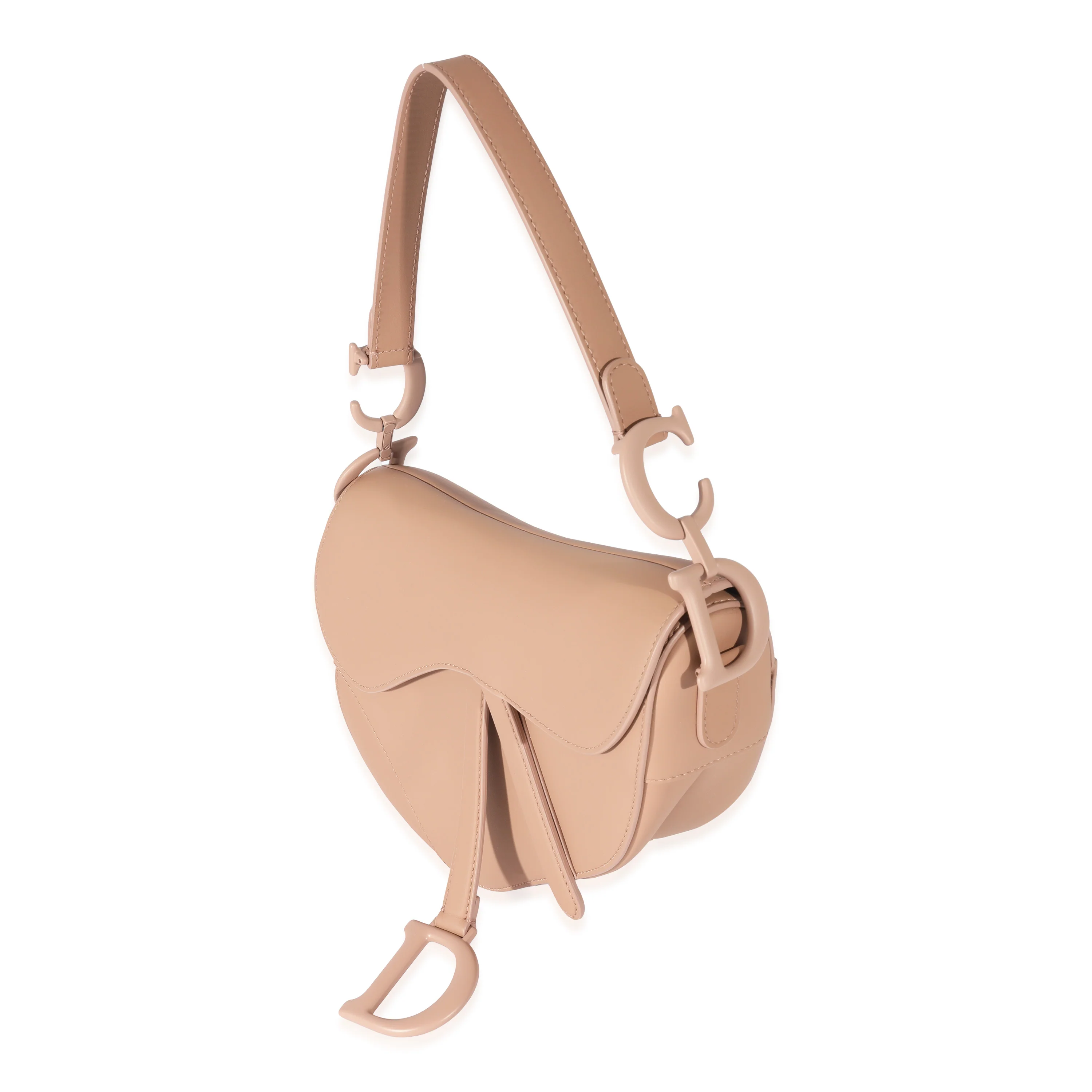 Christian Dior Beige Leather Ultramatte Saddle Bag - Image 2