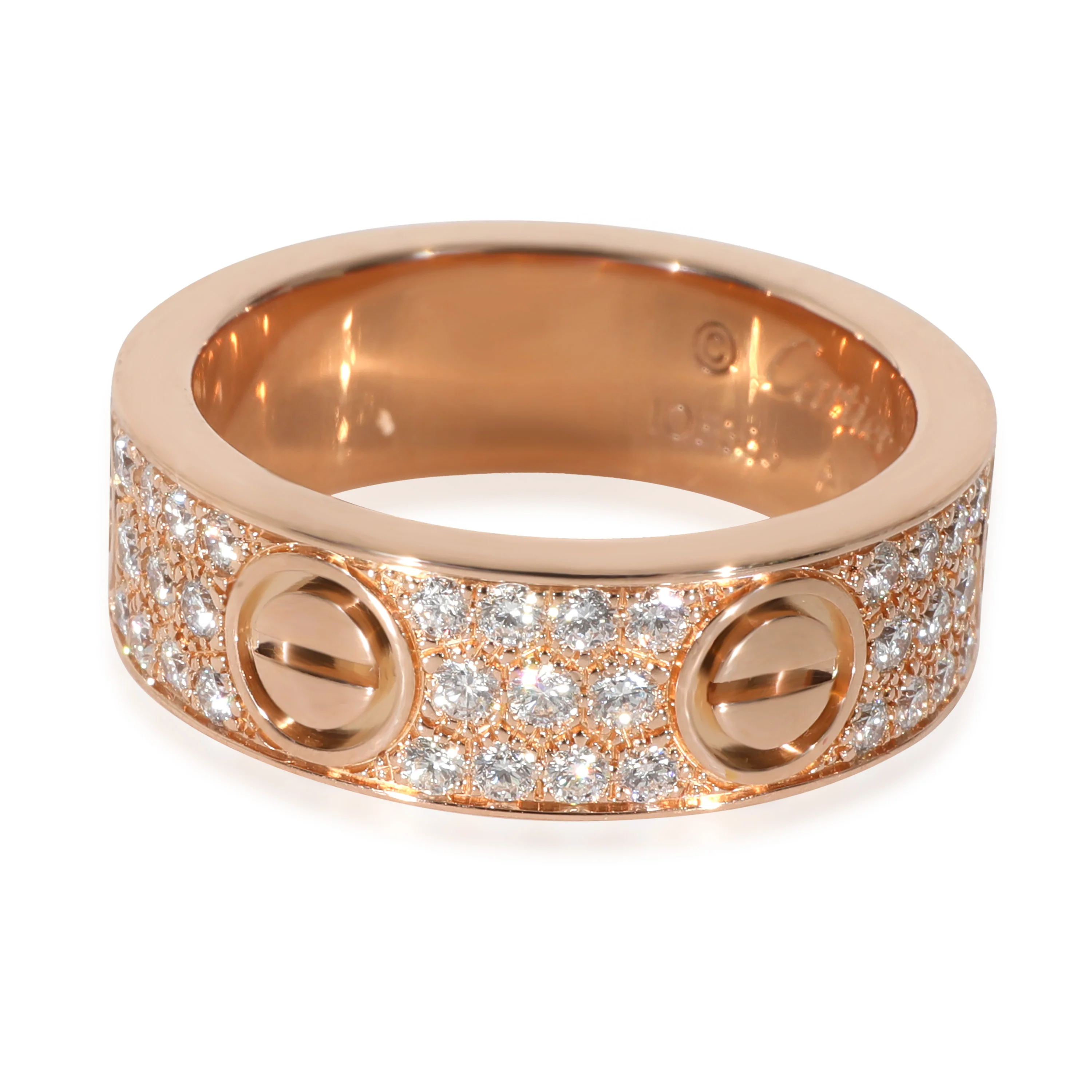 Cartier Love Diamond Ring in 18k Rose Gold 0.7 CTW - Image 3