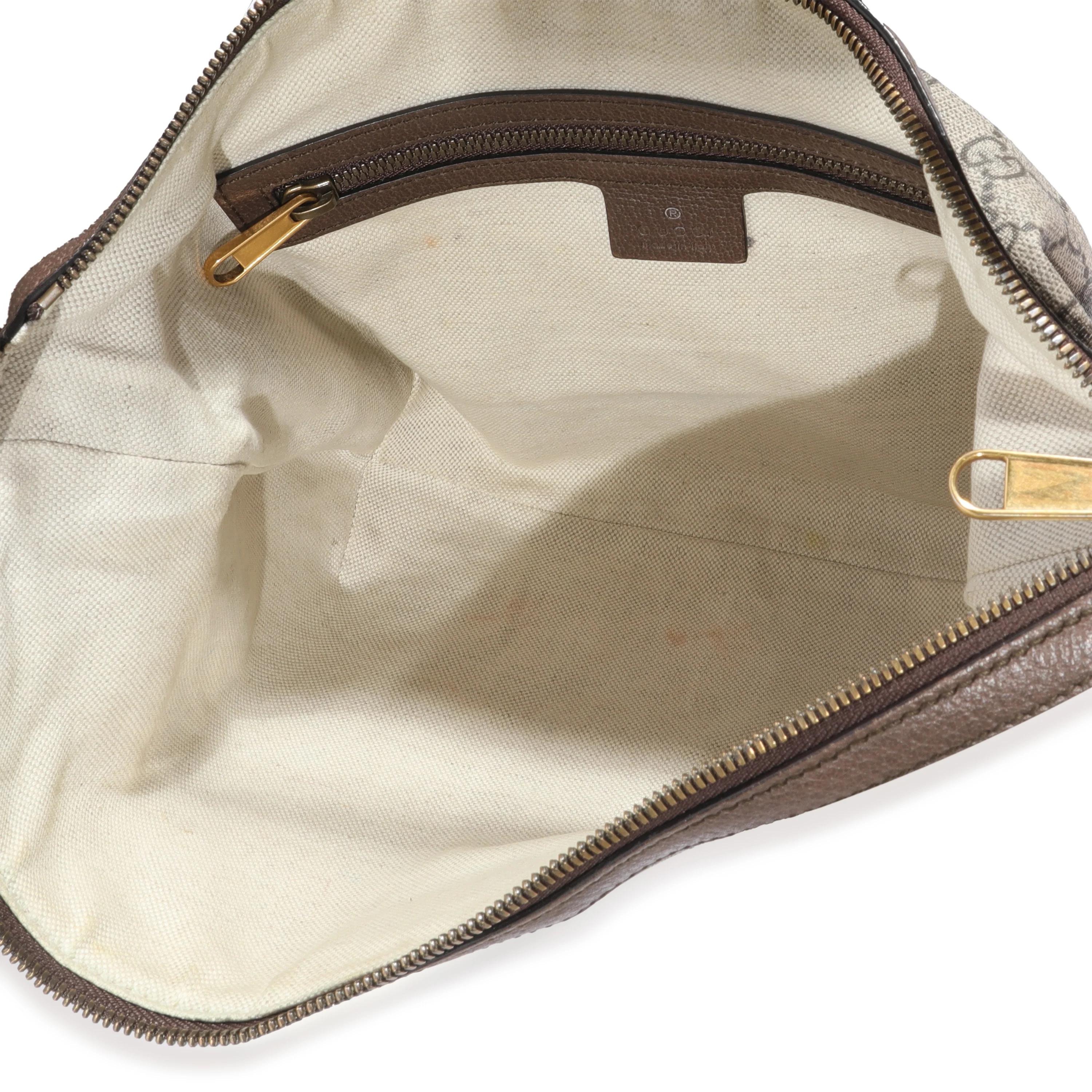 Gucci GG Supreme Web Small Ophidia Half Moon Hobo - Image 8