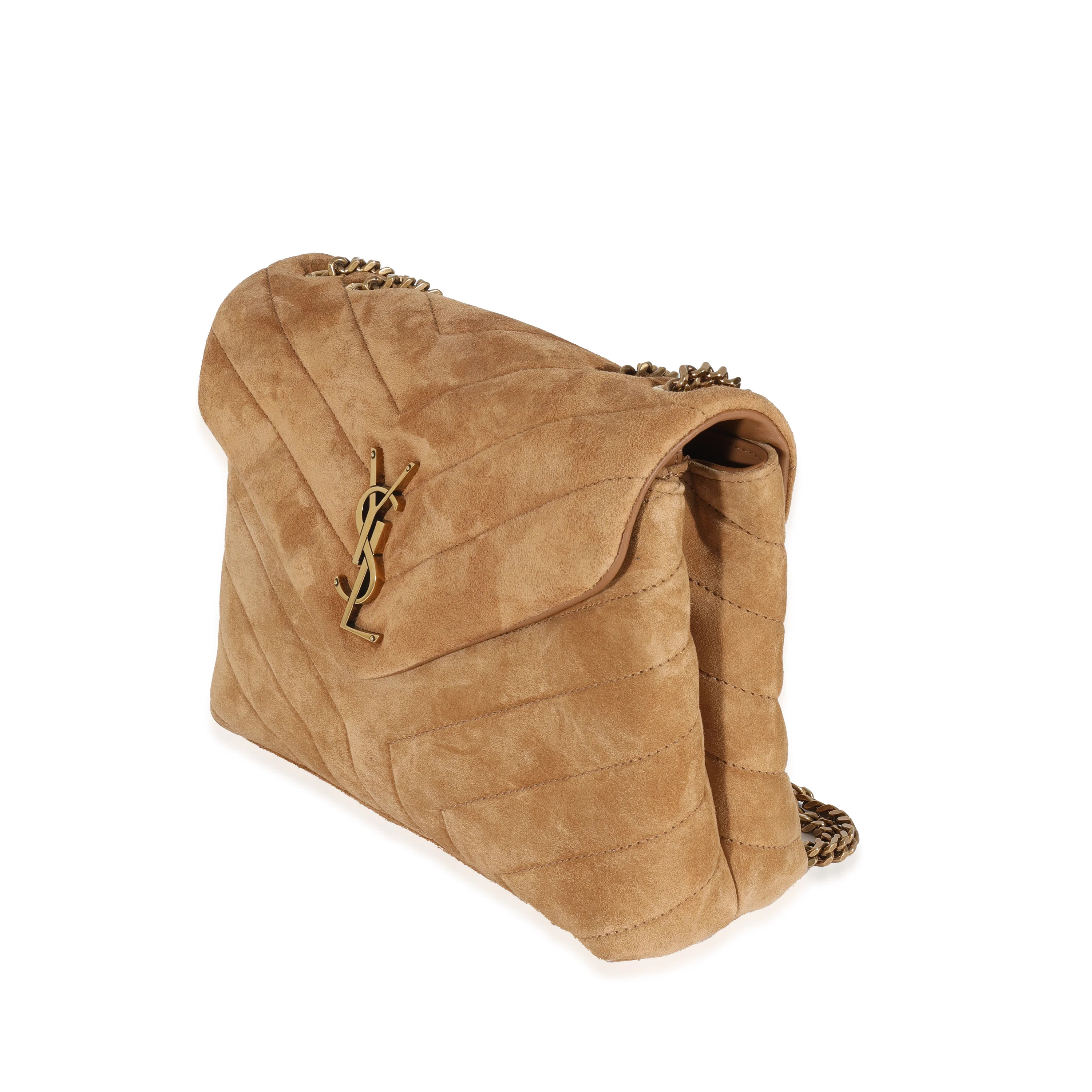 Saint Laurent Cinnamon Suede Small Loulou - Image 2