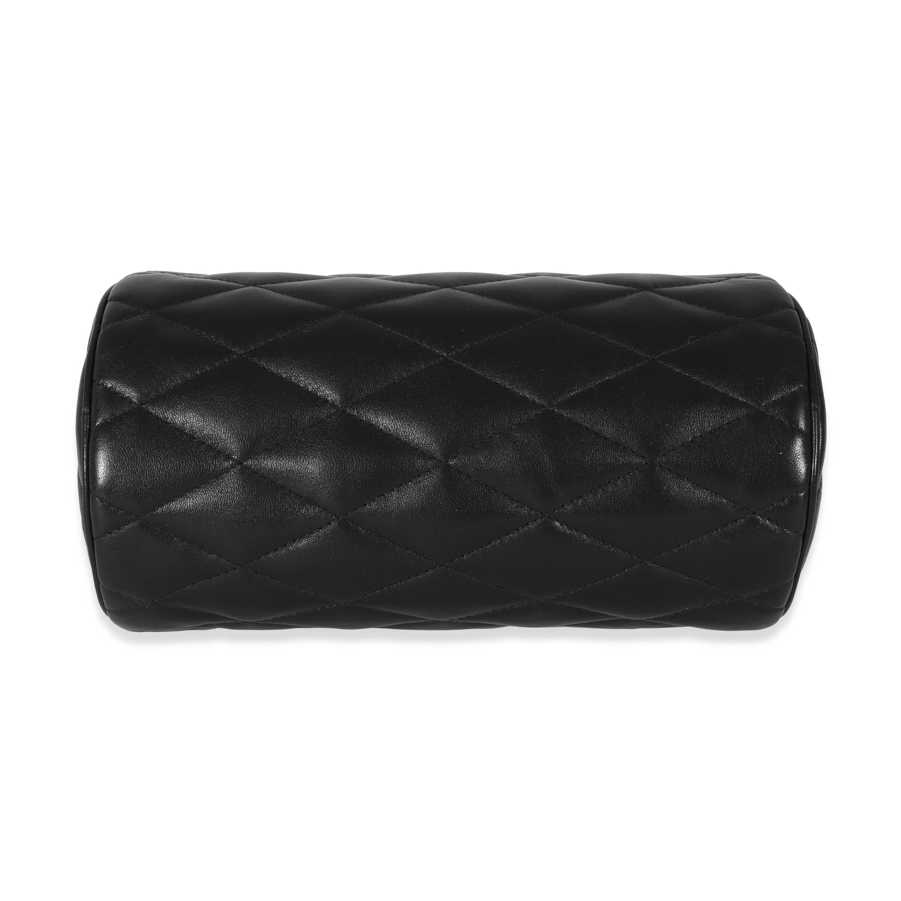 Saint Laurent Black Leather Small Sade Tube Bag - Image 4