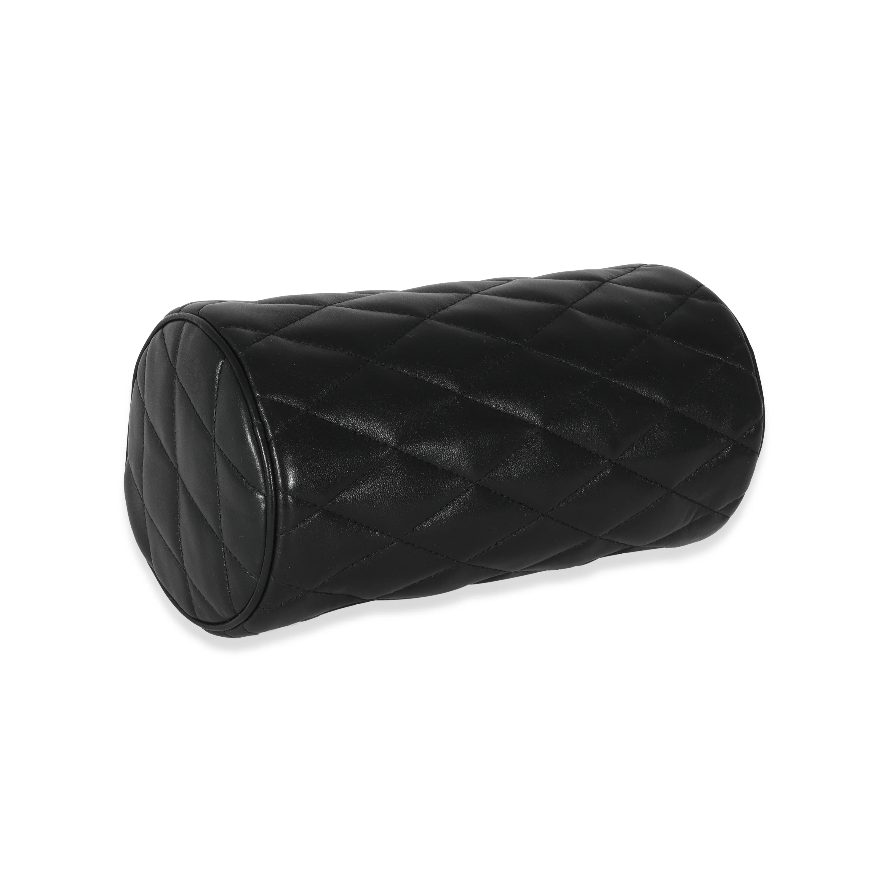 Saint Laurent Black Leather Small Sade Tube Bag - Image 5