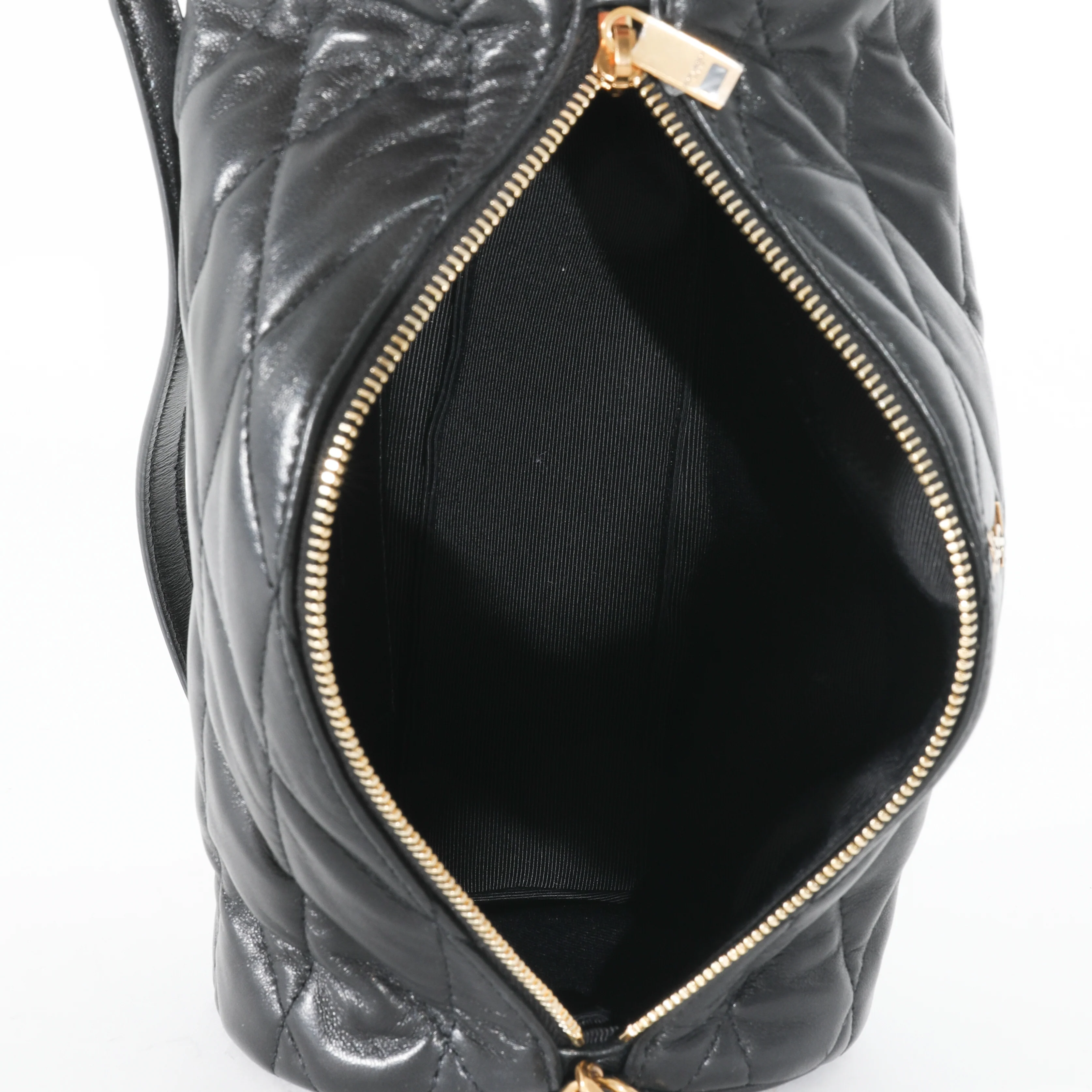 Saint Laurent Black Leather Small Sade Tube Bag - Image 7