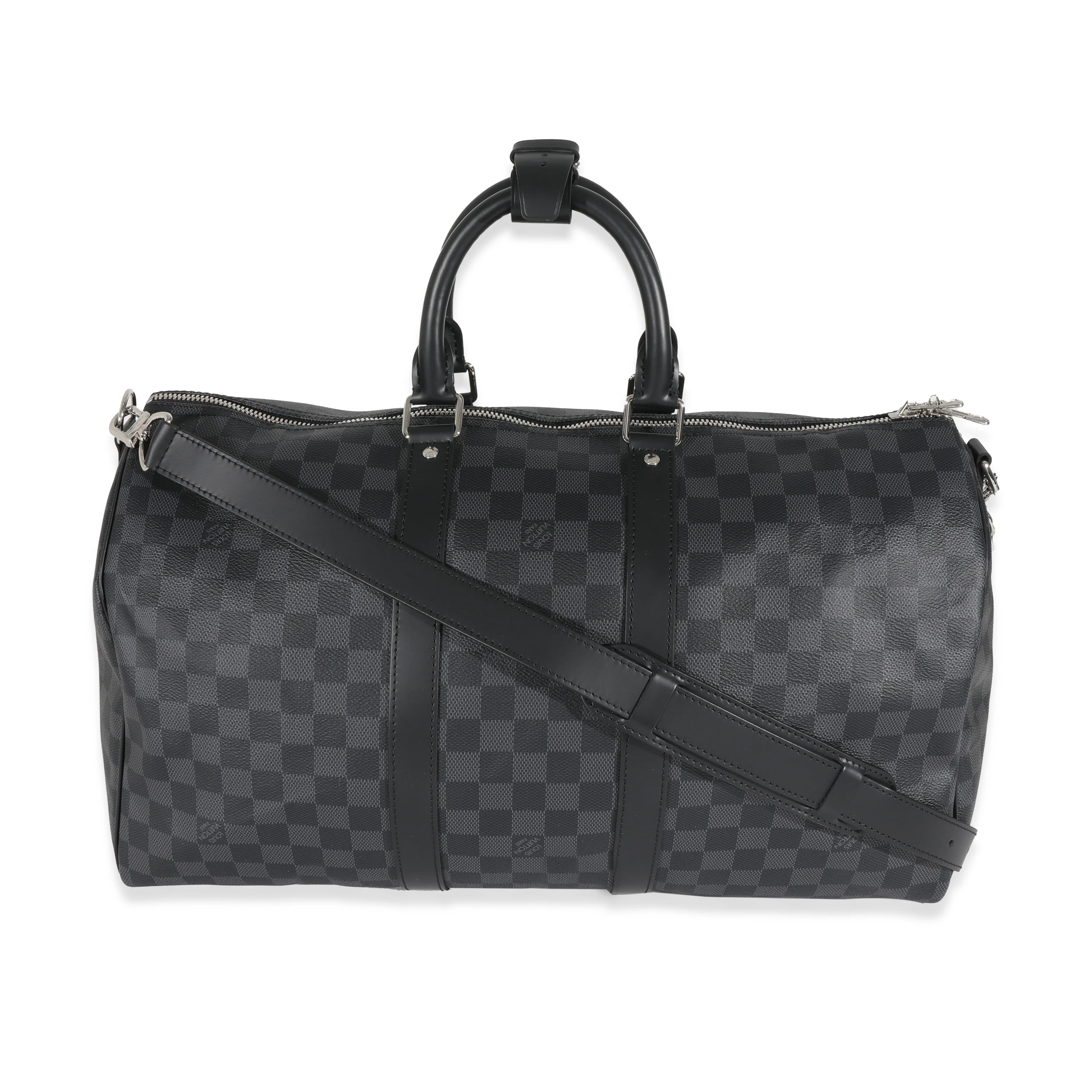 Louis Vuitton Canvas Damier Graphite Keepall Bandouliere 45 - Image 3