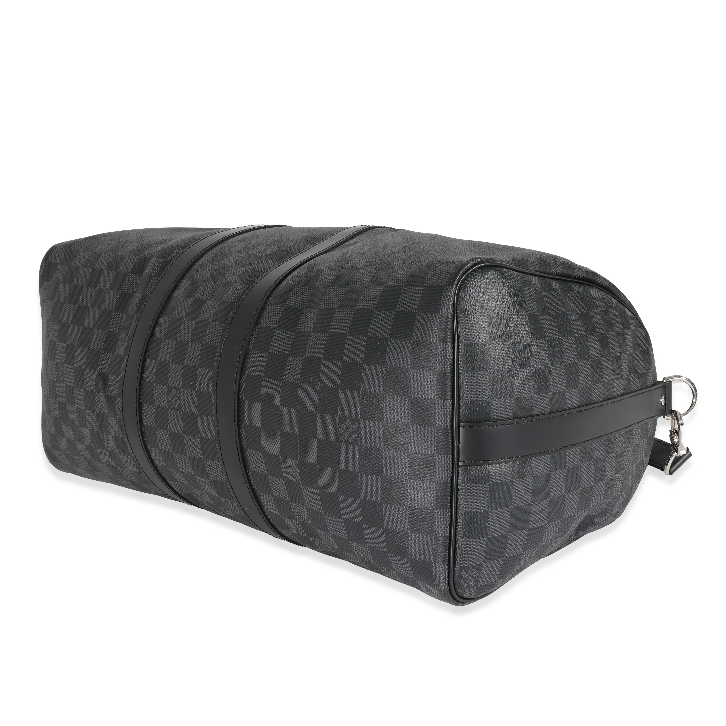 Louis Vuitton Canvas Damier Graphite Keepall Bandouliere 45 - Image 7