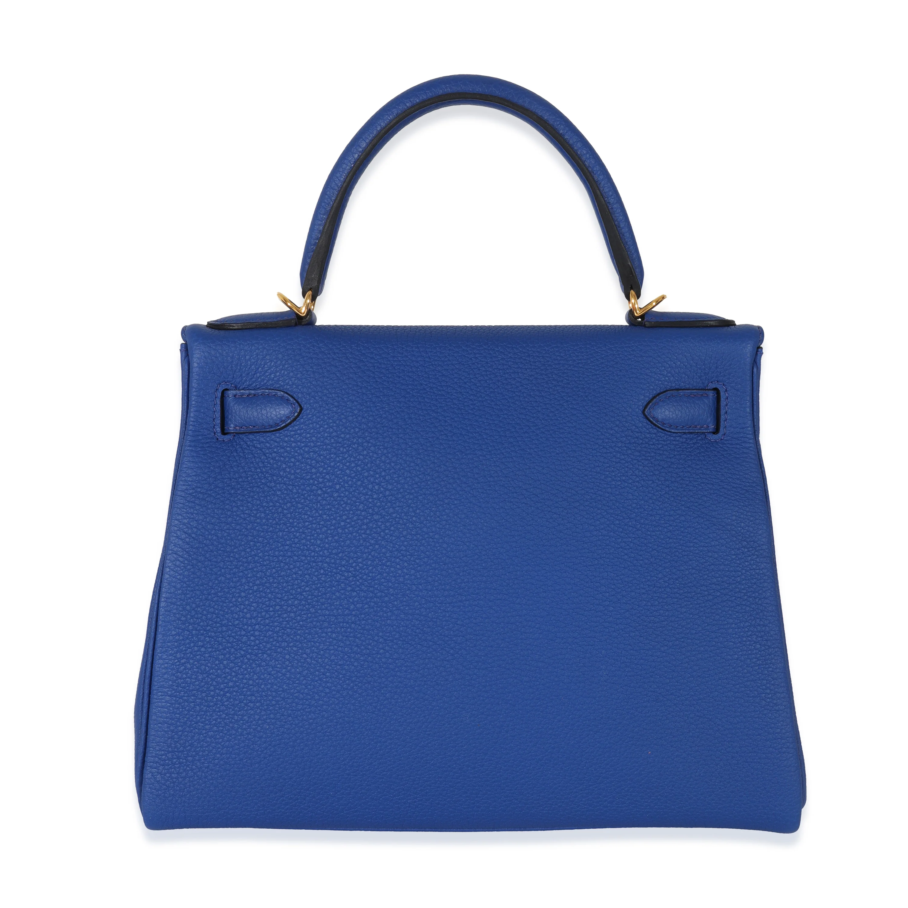 Hermès Togo Bleu Royal Kelly II 28 GHW - Image 3