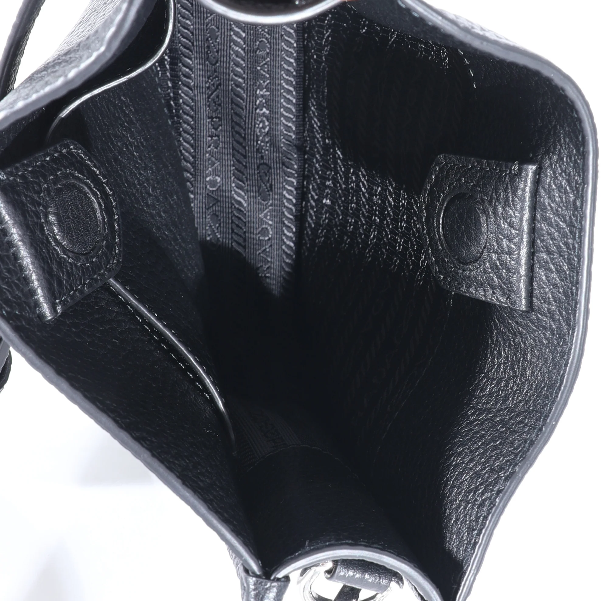 Prada Black Leather Mini Shoulder Bag - Image 9