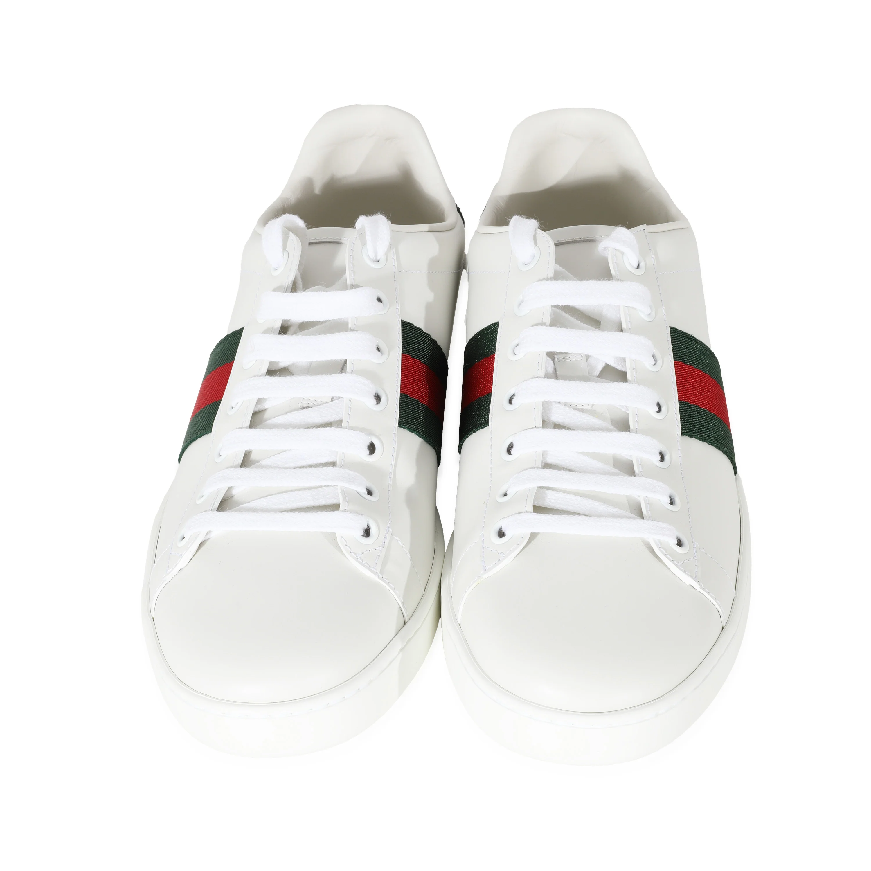 Gucci White Leather Ace Trainer - Image 4