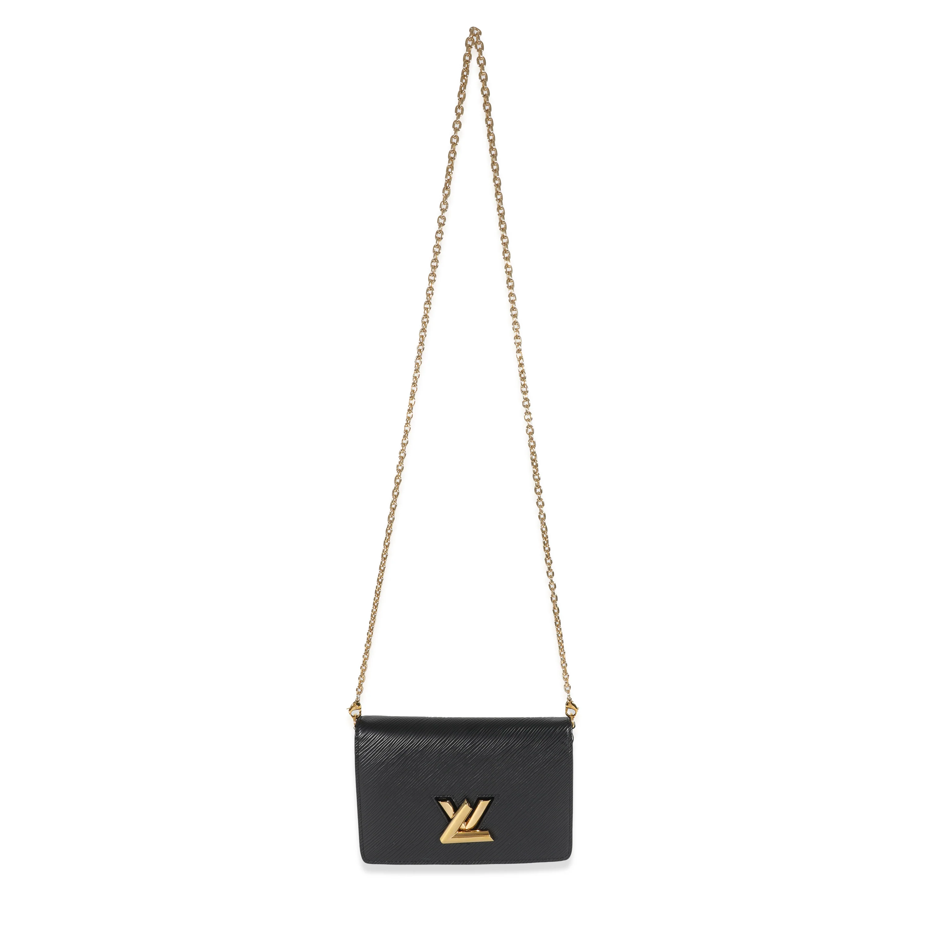 Louis Vuitton Black Epi Twist Belt Chain Pouch - Image 4
