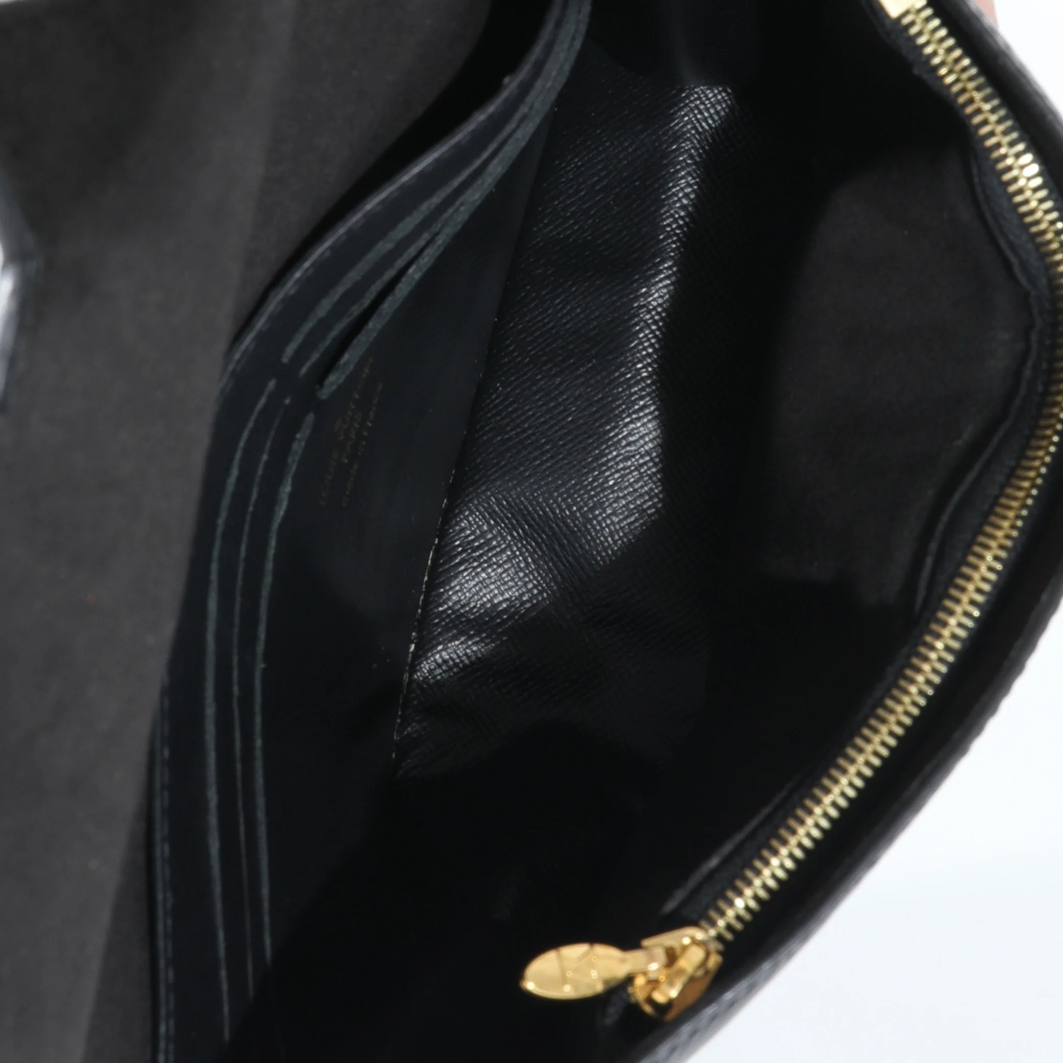 Louis Vuitton Black Epi Twist Belt Chain Pouch - Image 8