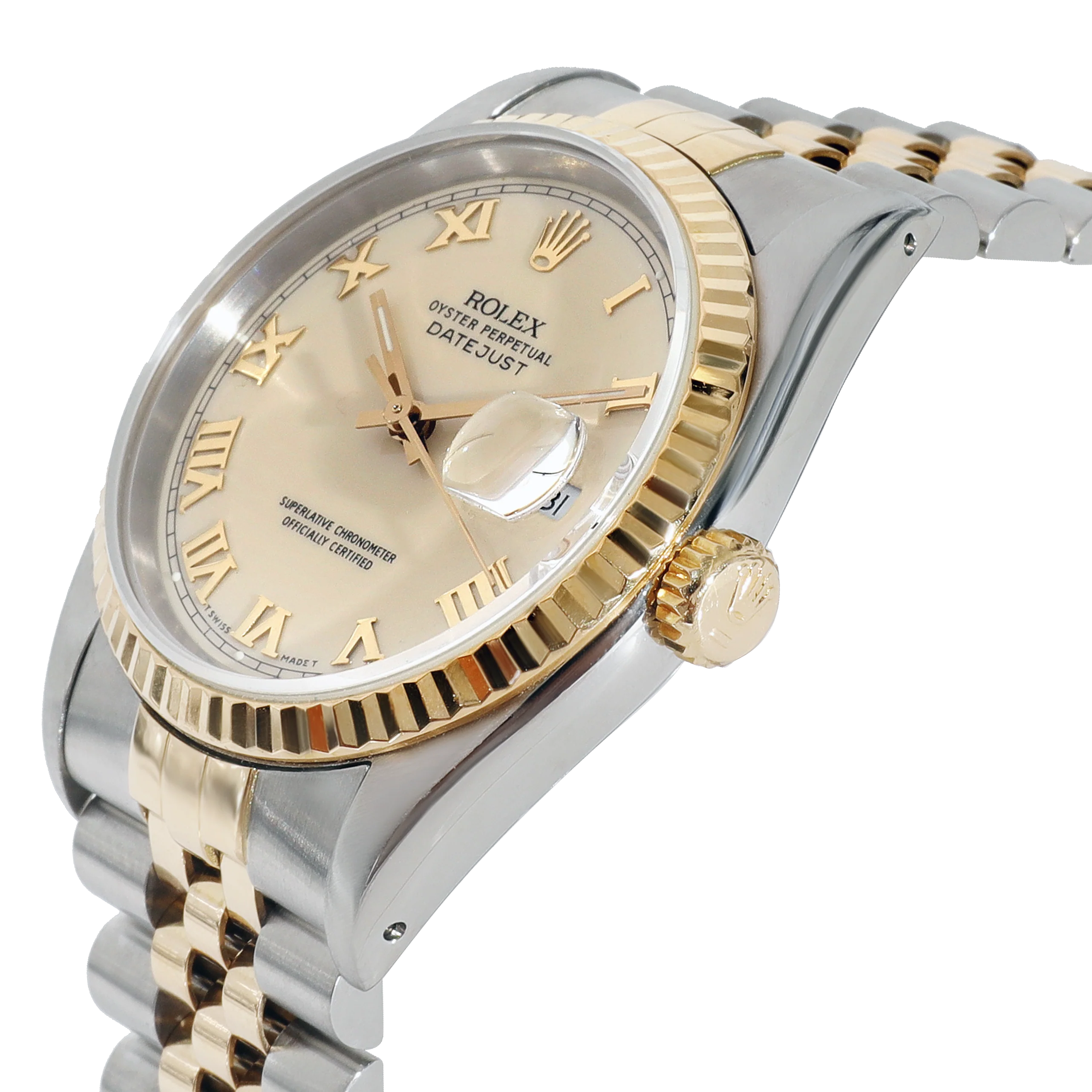 Rolex Datejust 16233 Mens Watch in 18kt Stainless Steel/Yellow Gold - Image 3