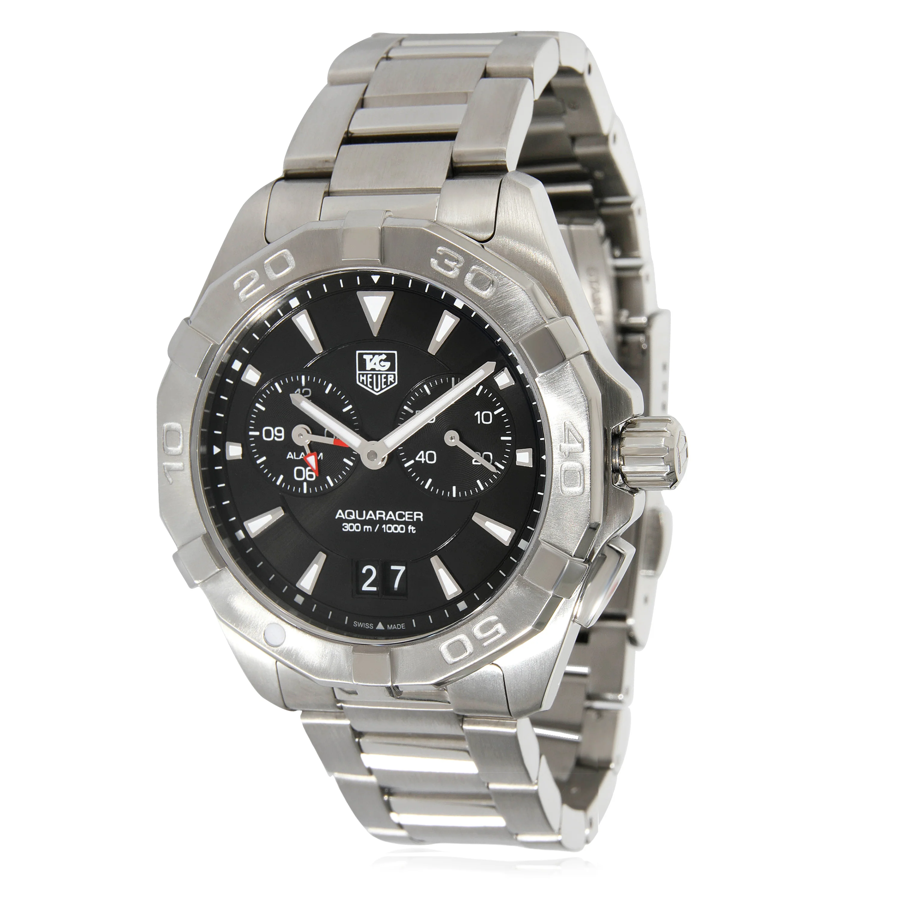 Tag Heuer Aquaracer Alarm WAY111Z.BA0928 Mens Watch in Stainless Steel