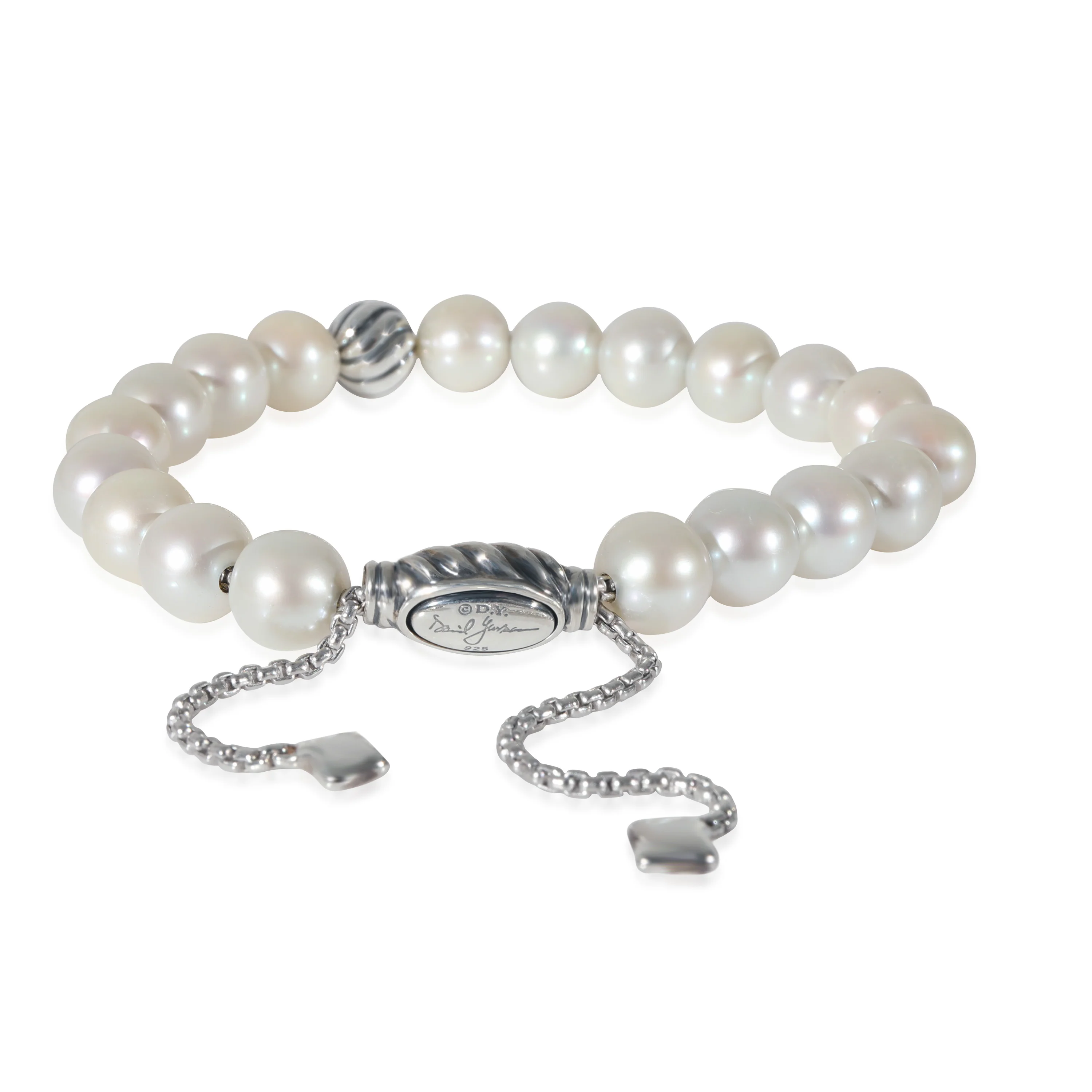 David Yurman Pearl Spiritual Bead Bracelet in Sterling Silver - Image 3