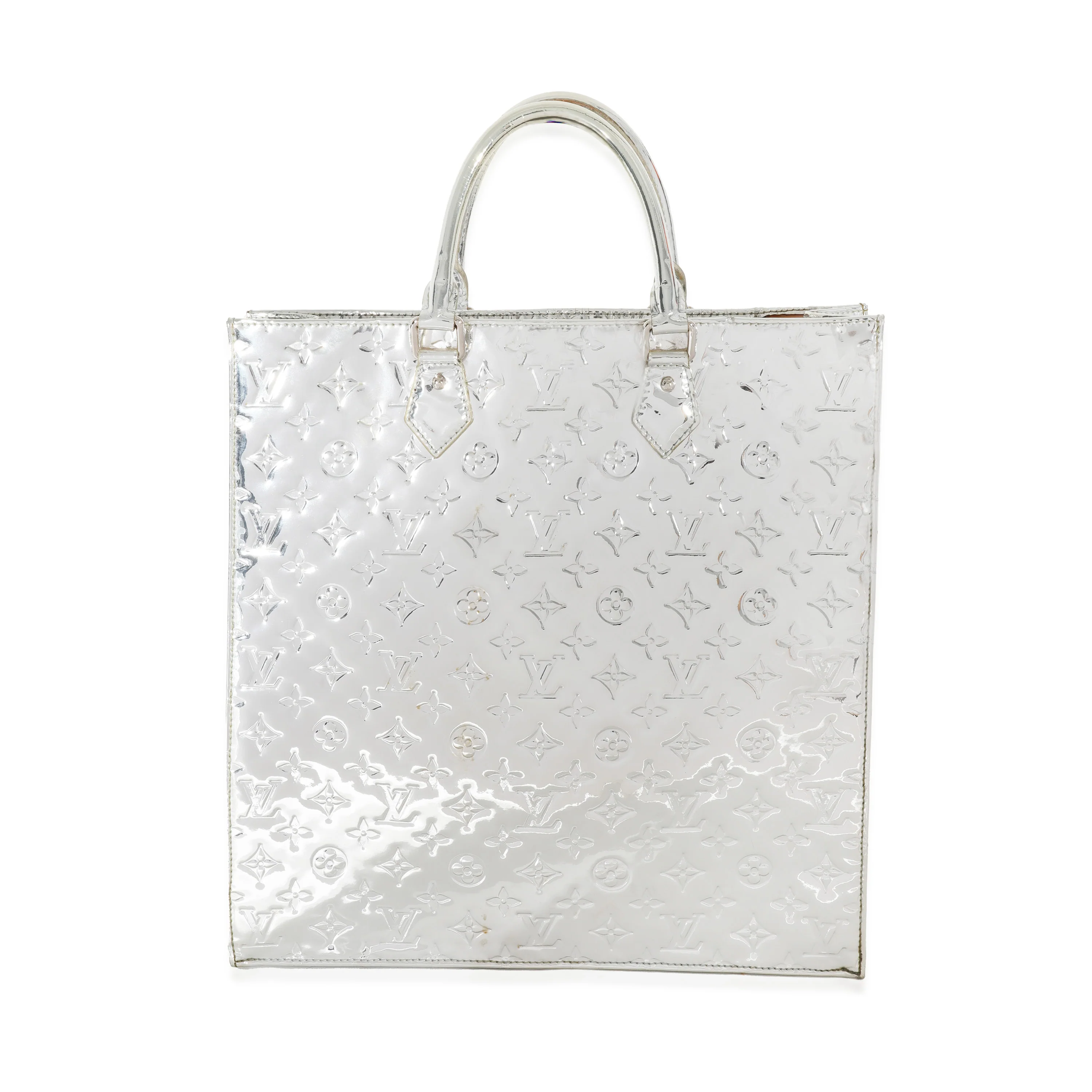 Louis Vuitton Silver PVC Monogram Miroir Sac Plat - Image 2