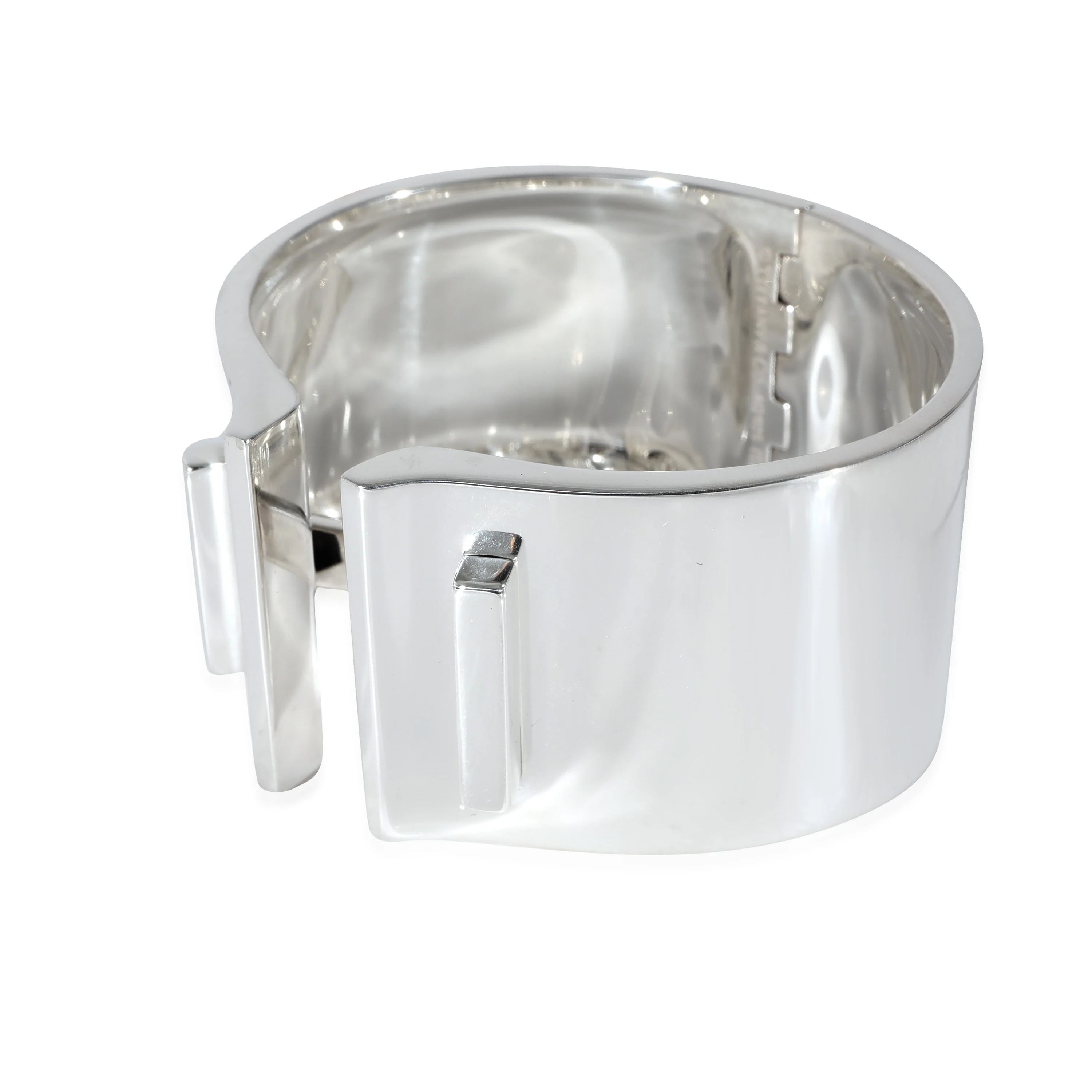 Vintage Hinged T Bar Bracelet in  Sterling Silver - Image 2