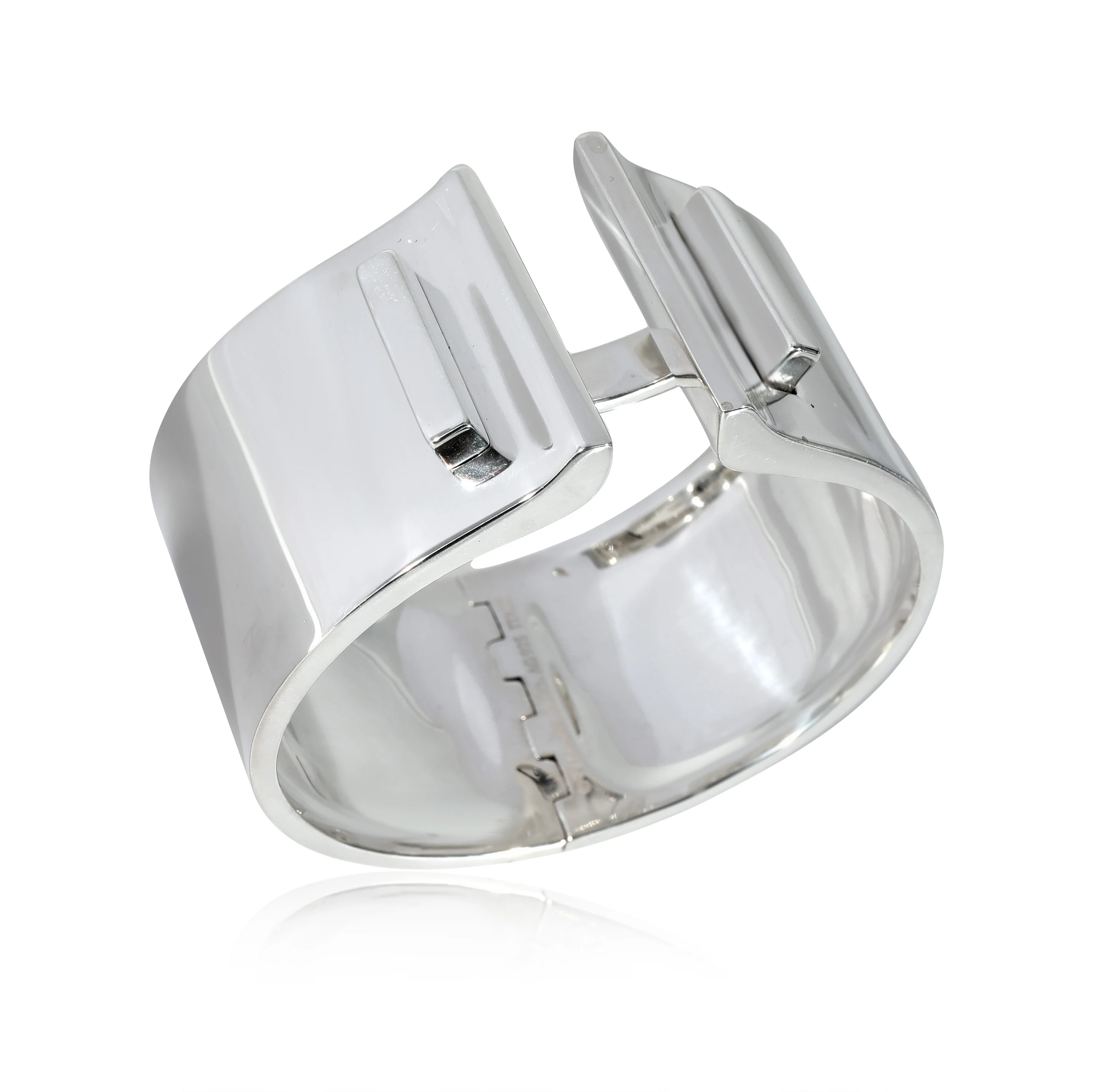Vintage Hinged T Bar Bracelet in  Sterling Silver - Image 3