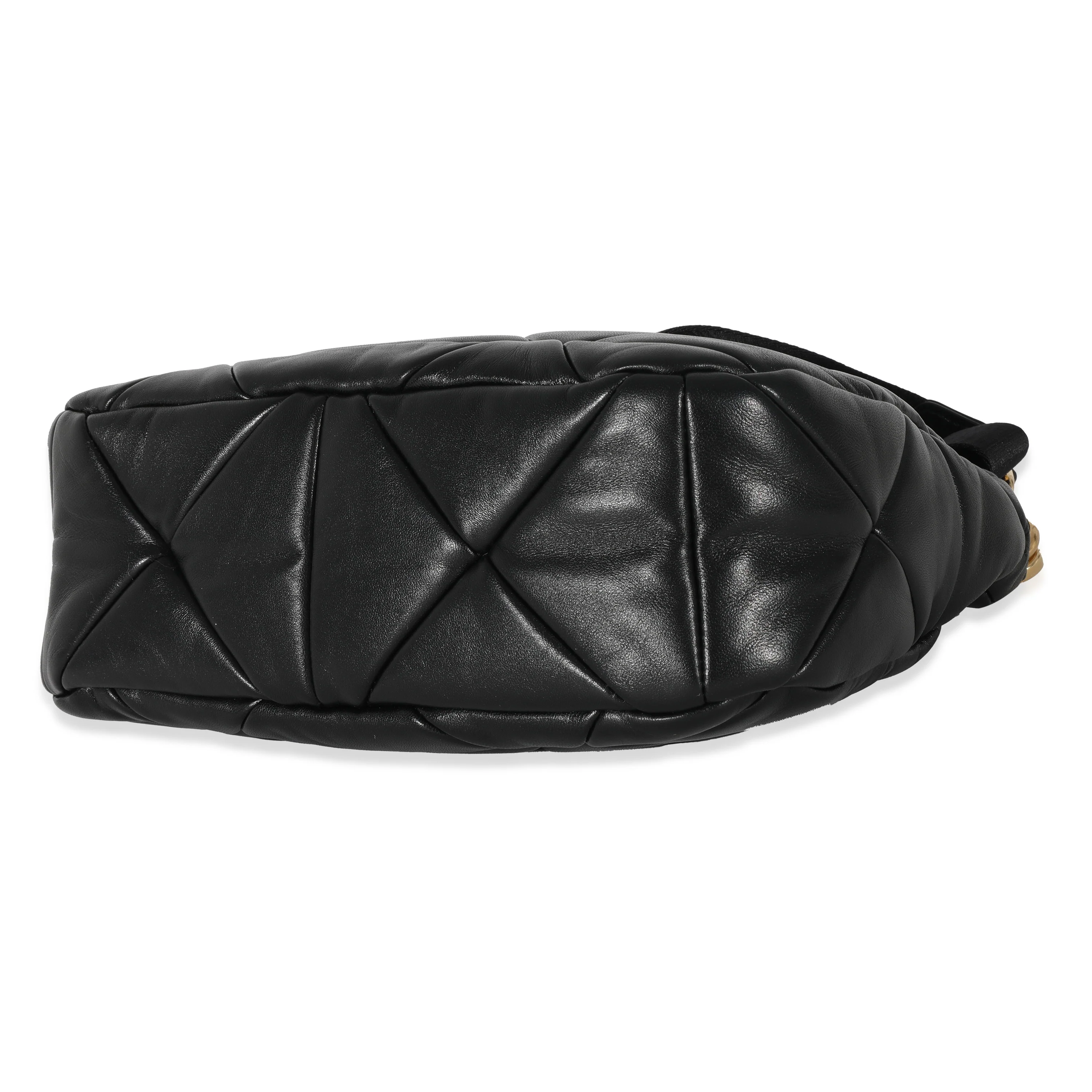 Prada Black System Nappa Patchwork Bag - Image 7