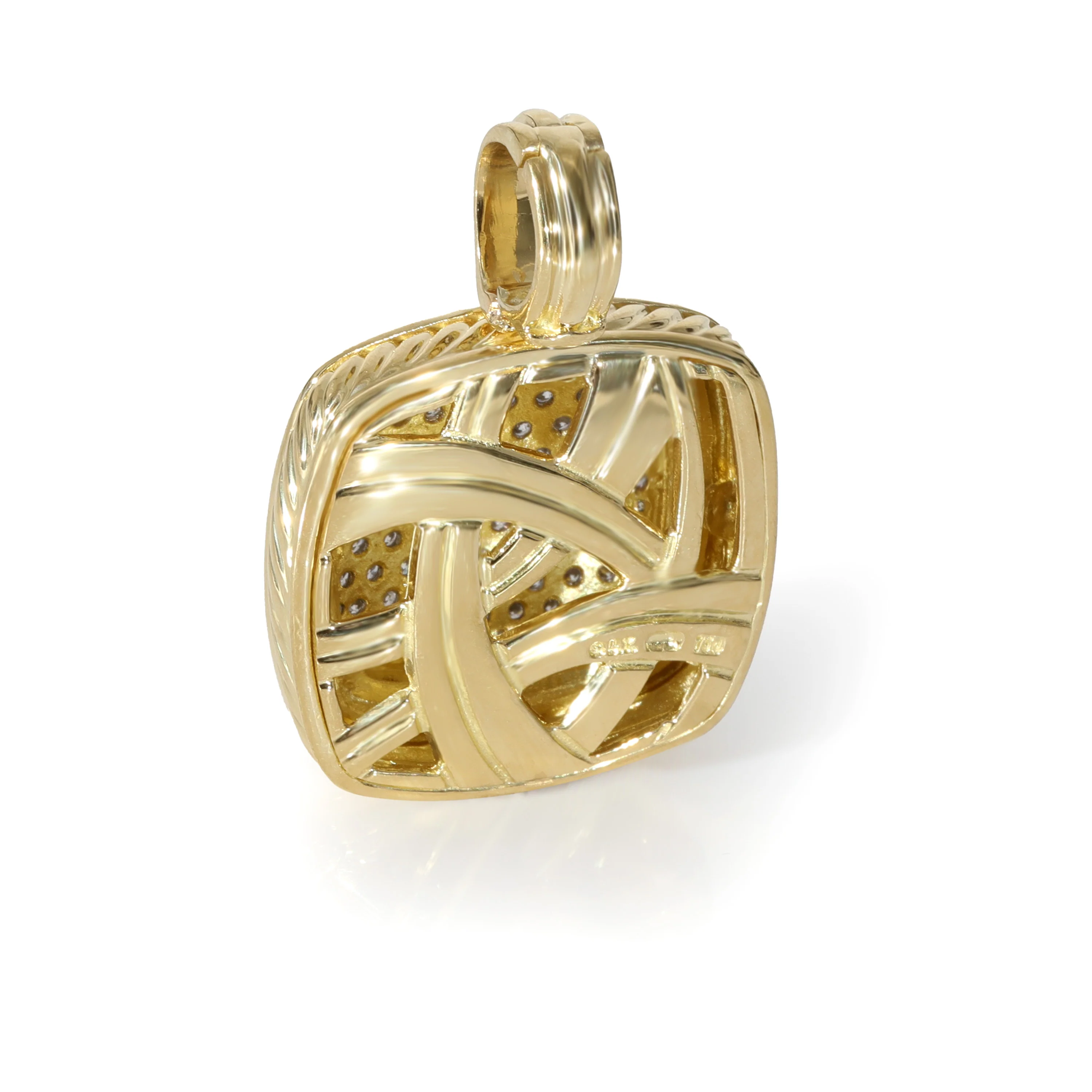 Albion Diamond Enhancer Pendant in 18k Yellow Gold 1.68 CTW - Image 3