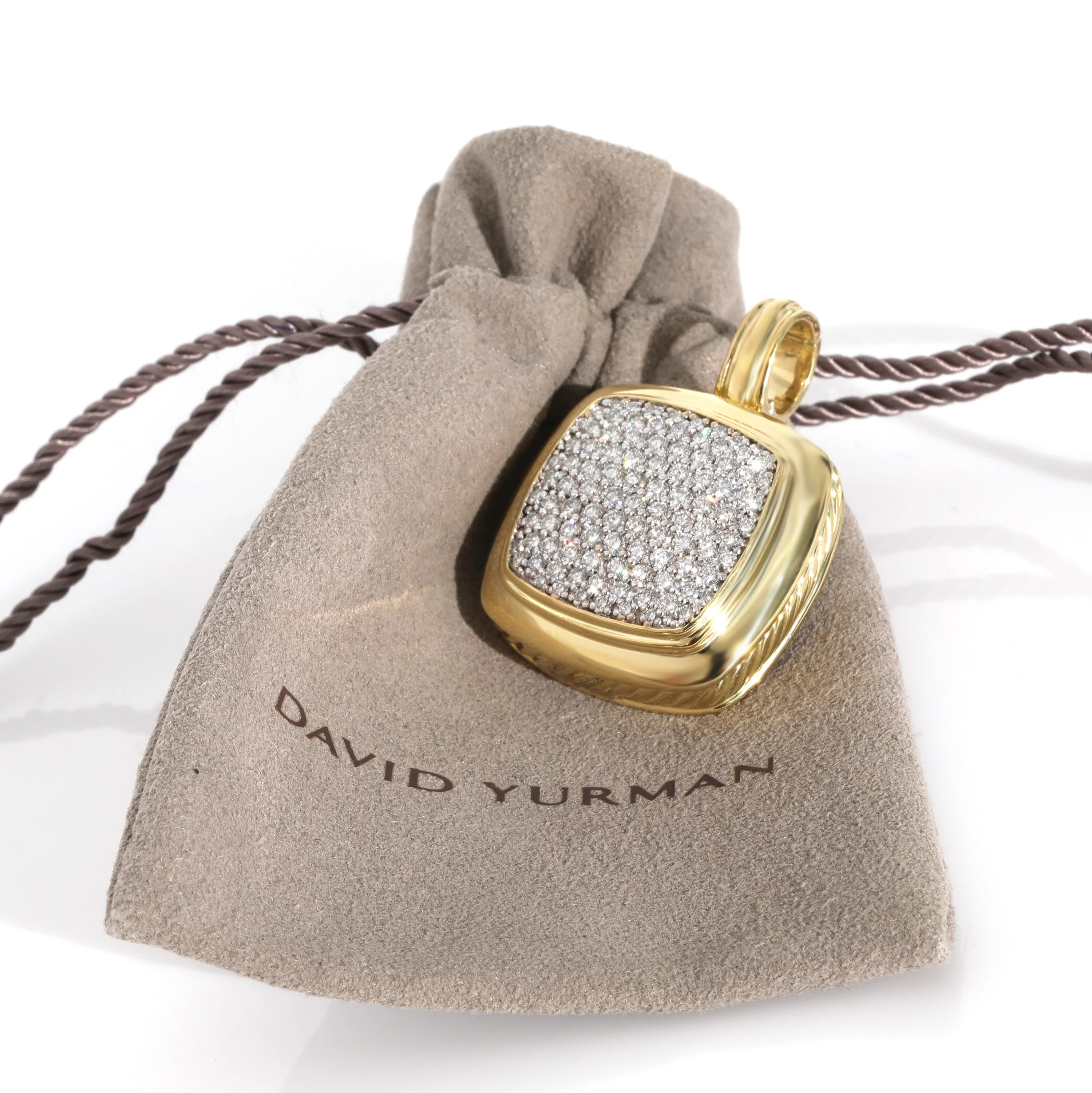 Albion Diamond Enhancer Pendant in 18k Yellow Gold 1.68 CTW - Image 4