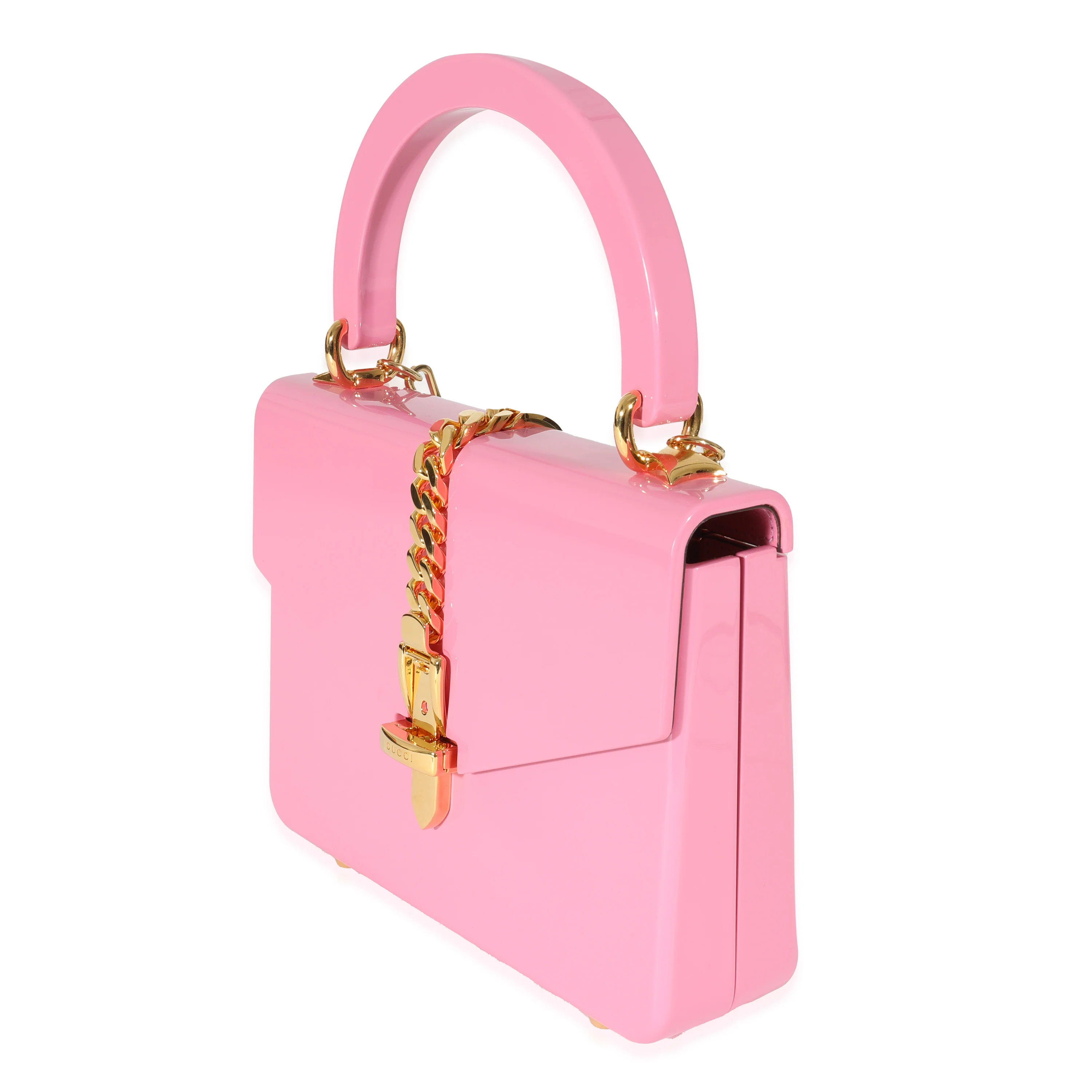 Gucci Pink Plexiglass Mini Sylvie 1969 - Image 2