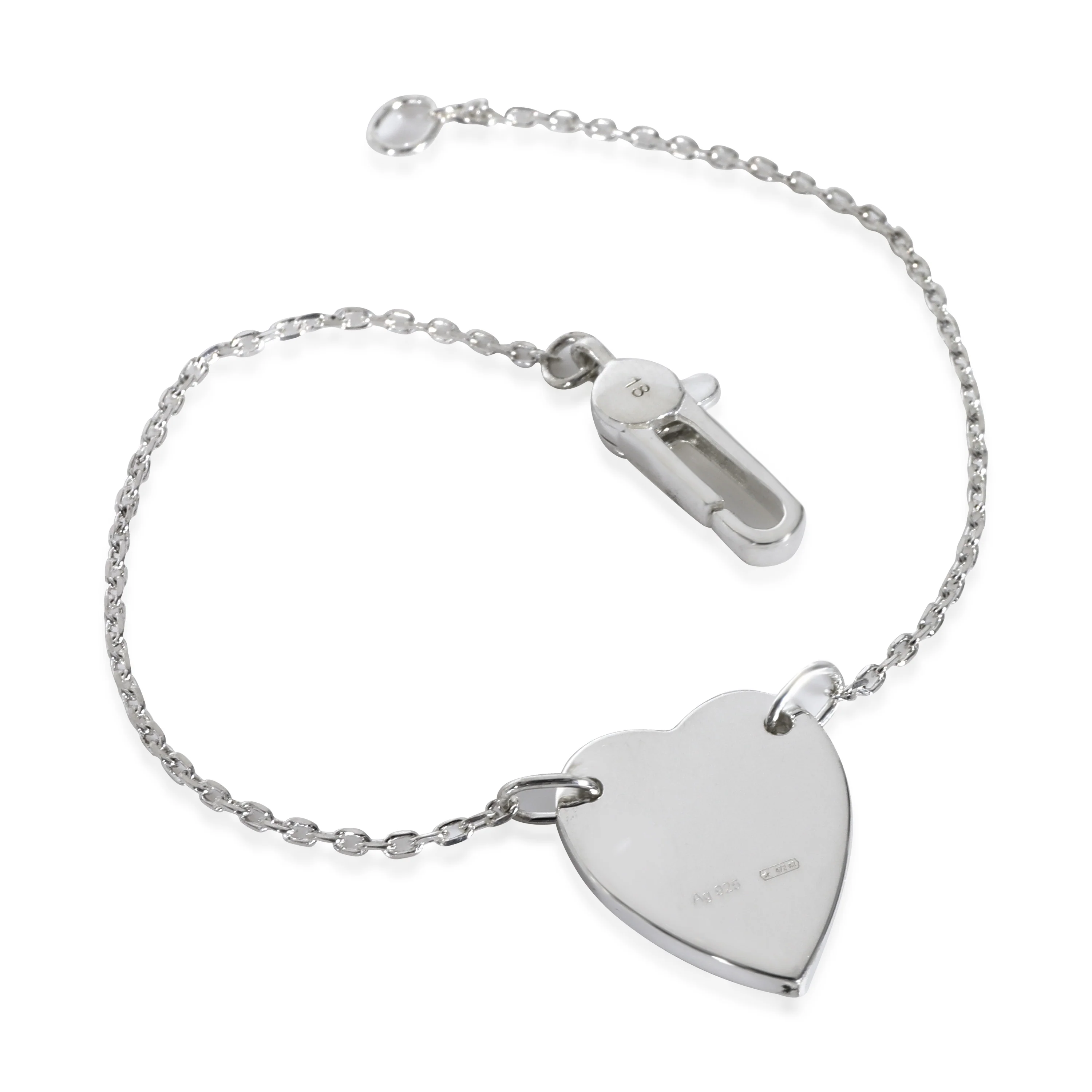 Gucci Trademark Bracelet With Heart in Sterling Silver - Image 2