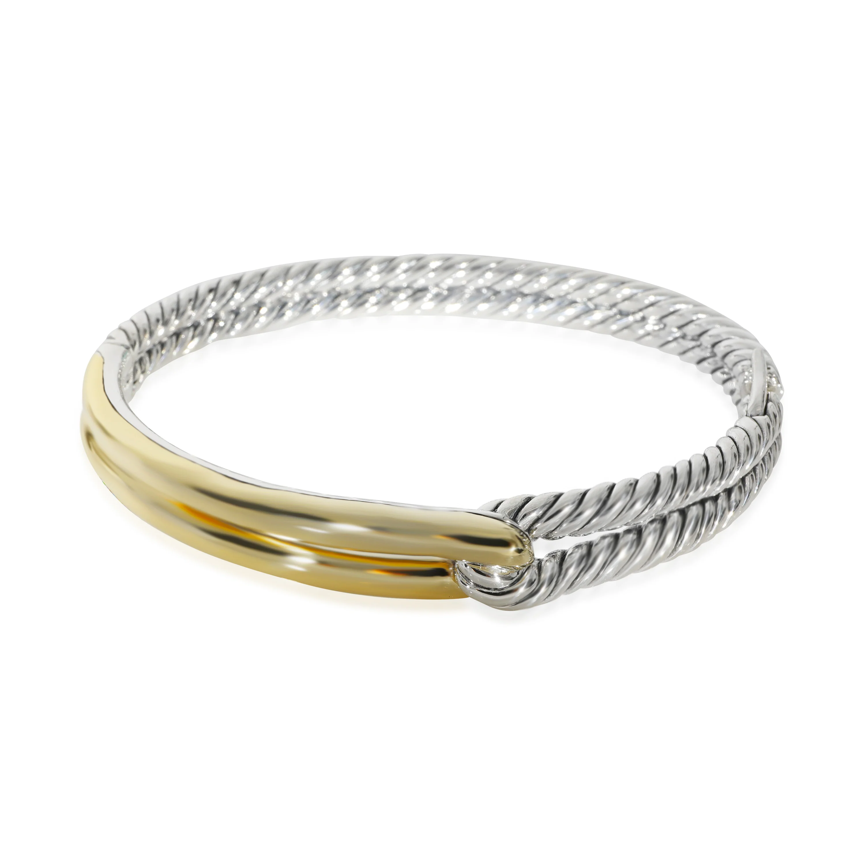 David Yurman Labyrinth Bracelet in 18k Yellow Gold/Sterling Silver