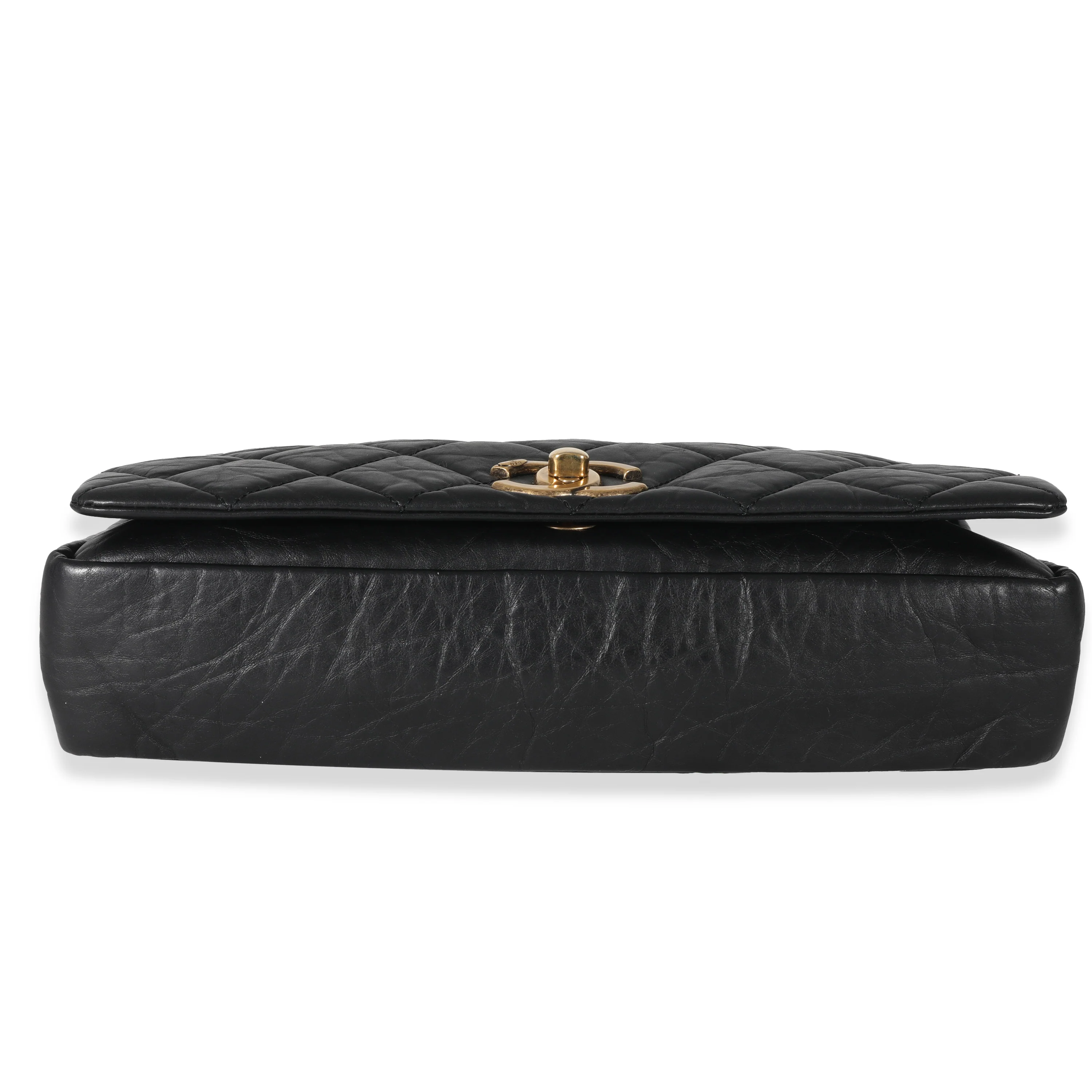 Chanel Black Quilted Calfskin Medium Pondicherry Flap Bag - Image 5