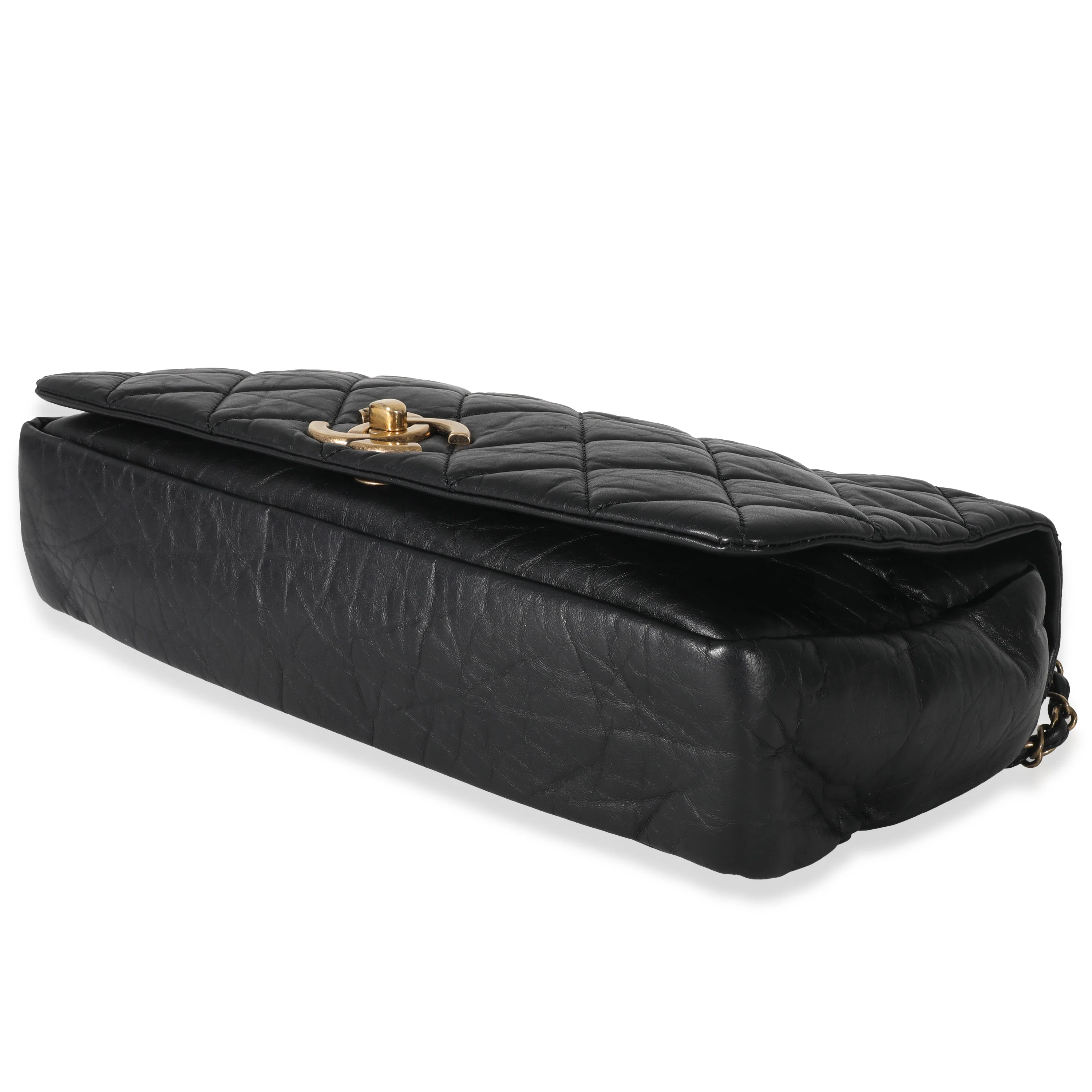 Chanel Black Quilted Calfskin Medium Pondicherry Flap Bag - Image 7